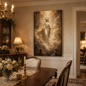 Grace For Family Gatherings - Our Lady of the Rosary Canvas Print