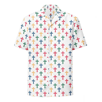 Jesus Cross Hawaiian Shirt, Christian Faith All Over Print Aloha Shirt, Religious Summer Shirt
