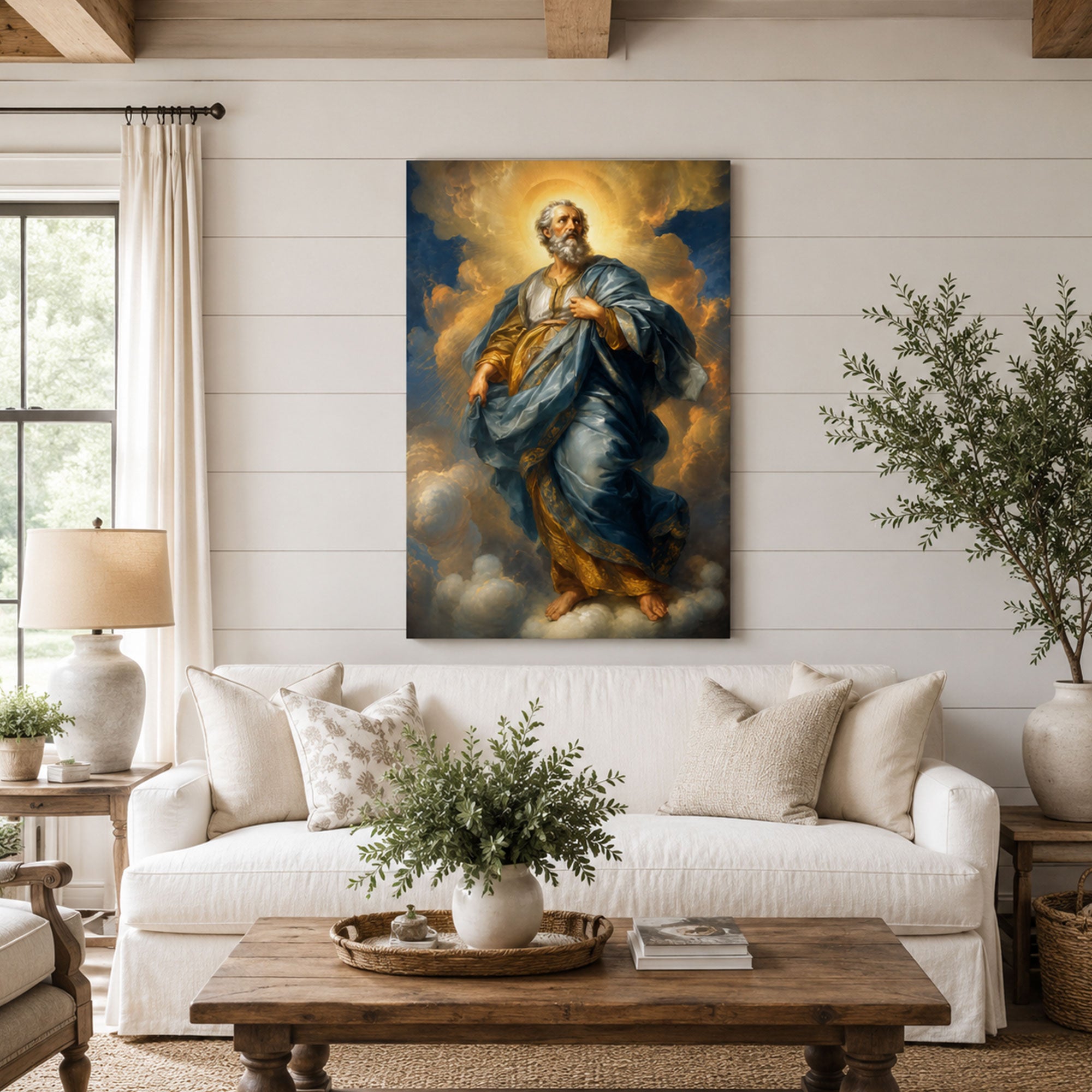 Saint Paul the Apostle Canvas Print, Christian Saint Wall Art, Catholic Faith Home Decor Gift