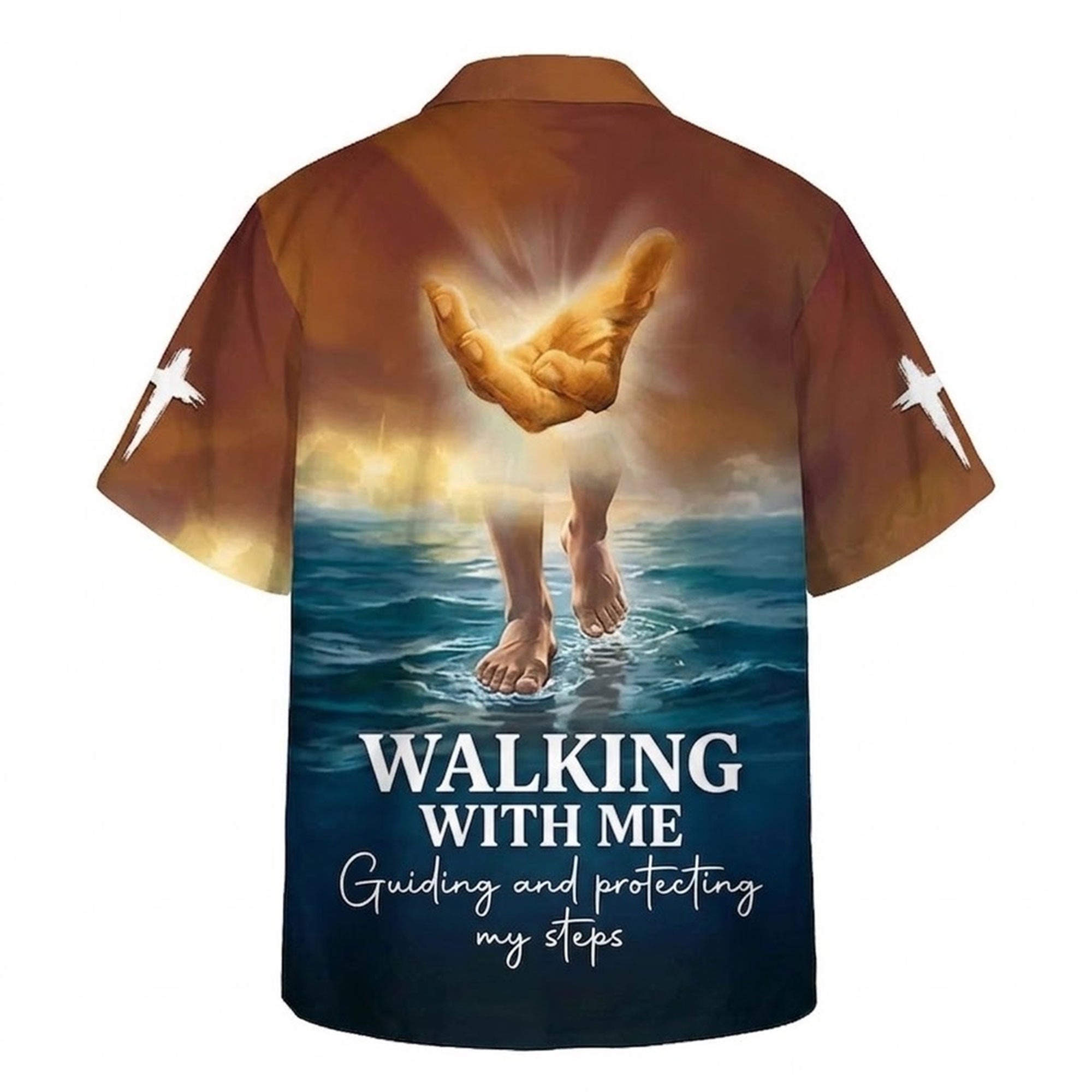 Jesus Is My Savior Take My Hand Hawaiian Shirt, Christian Faith Aloha Shirt, Religious Summer Outfit