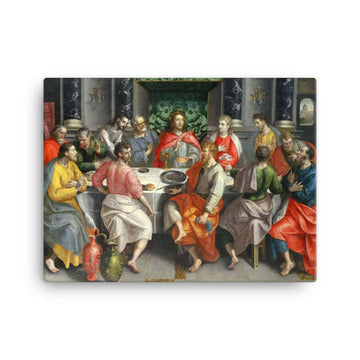 The Last Supper Canvas Print, Jesus and Twelve Disciples Wall Art, Renaissance Religious Painting, Christian Home Decor, Inspirational Faith Gift