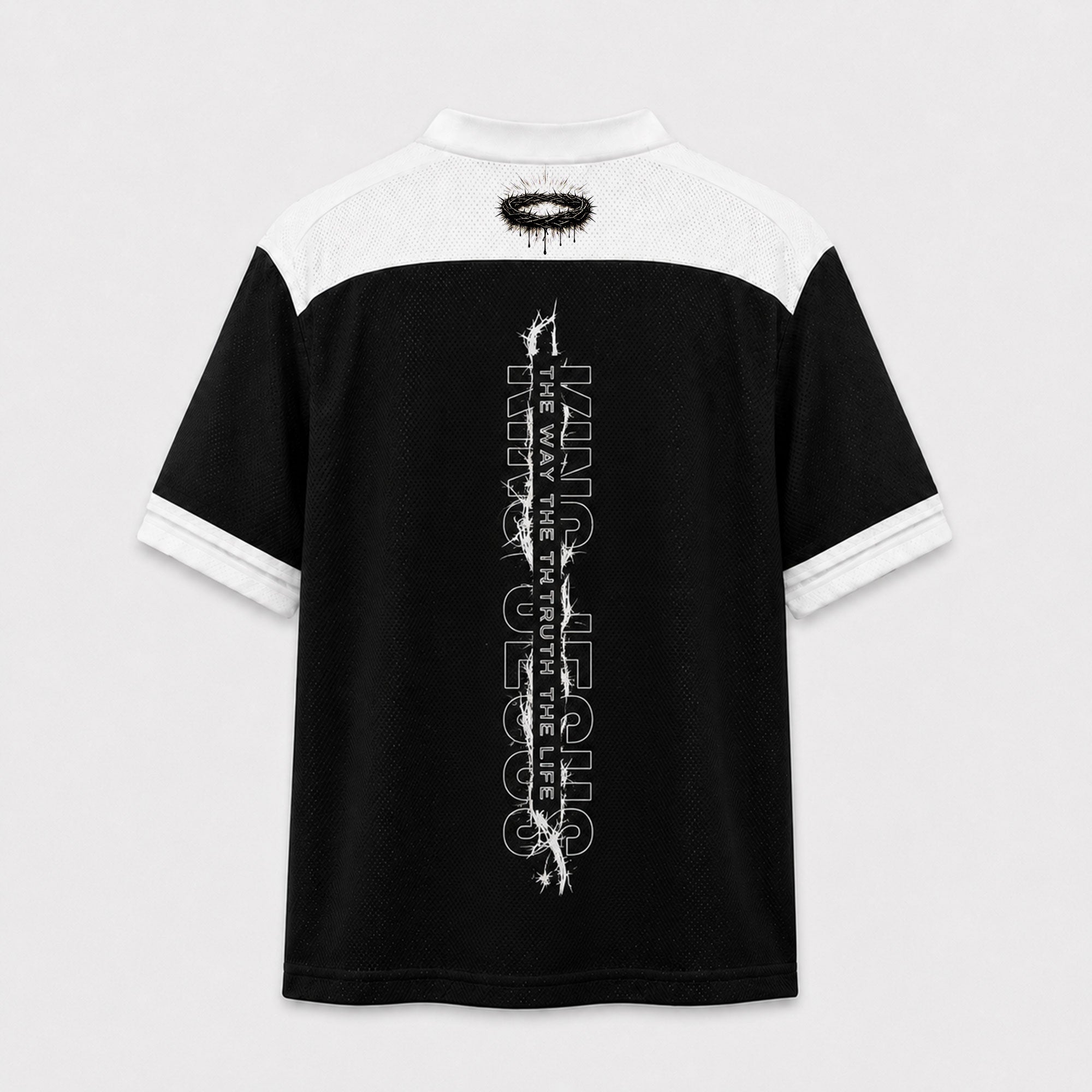 Jesus Is King Mesh Jersey, The Way Truth and Life Christian Apparel