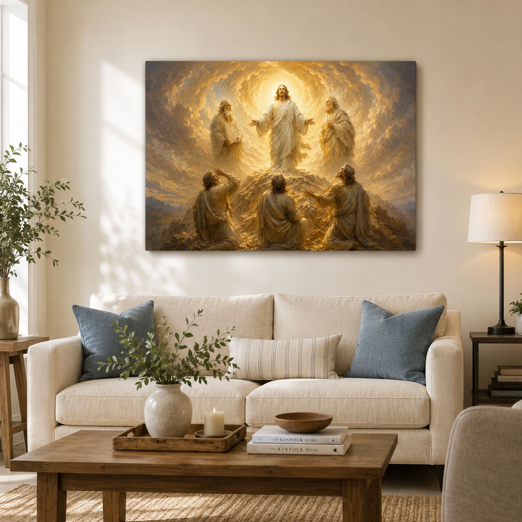 Radiant Glory of Jesus Canvas Print, Christian Home Decor