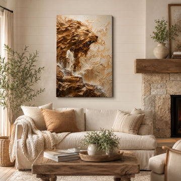 Lion of Judah Jesus Canvas Print, Christian Faith Wall Art, Religious Home Decor Gift