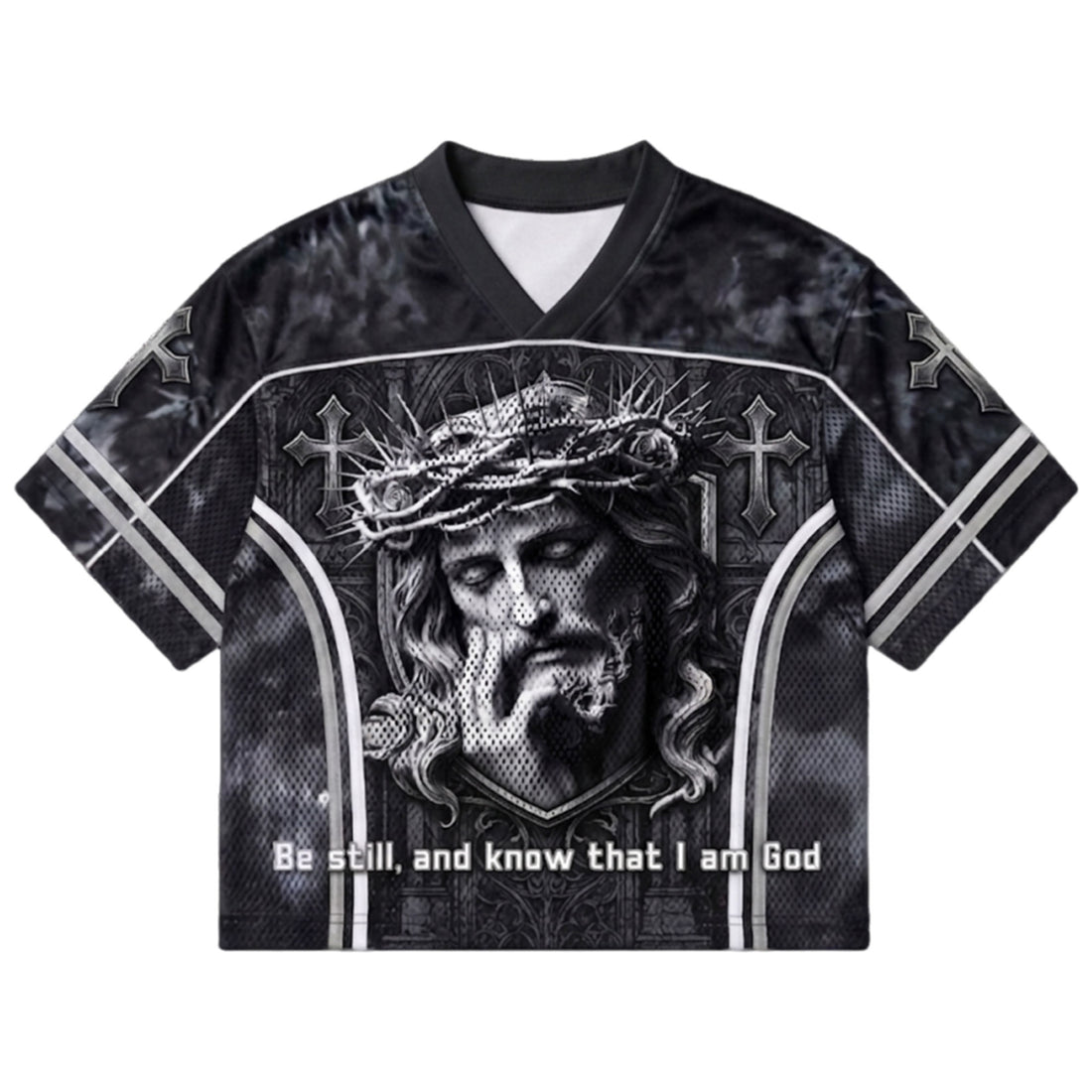 Personalized Be Still and Know Jesus Mesh Jersey, Custom Name and Number Christian Apparel