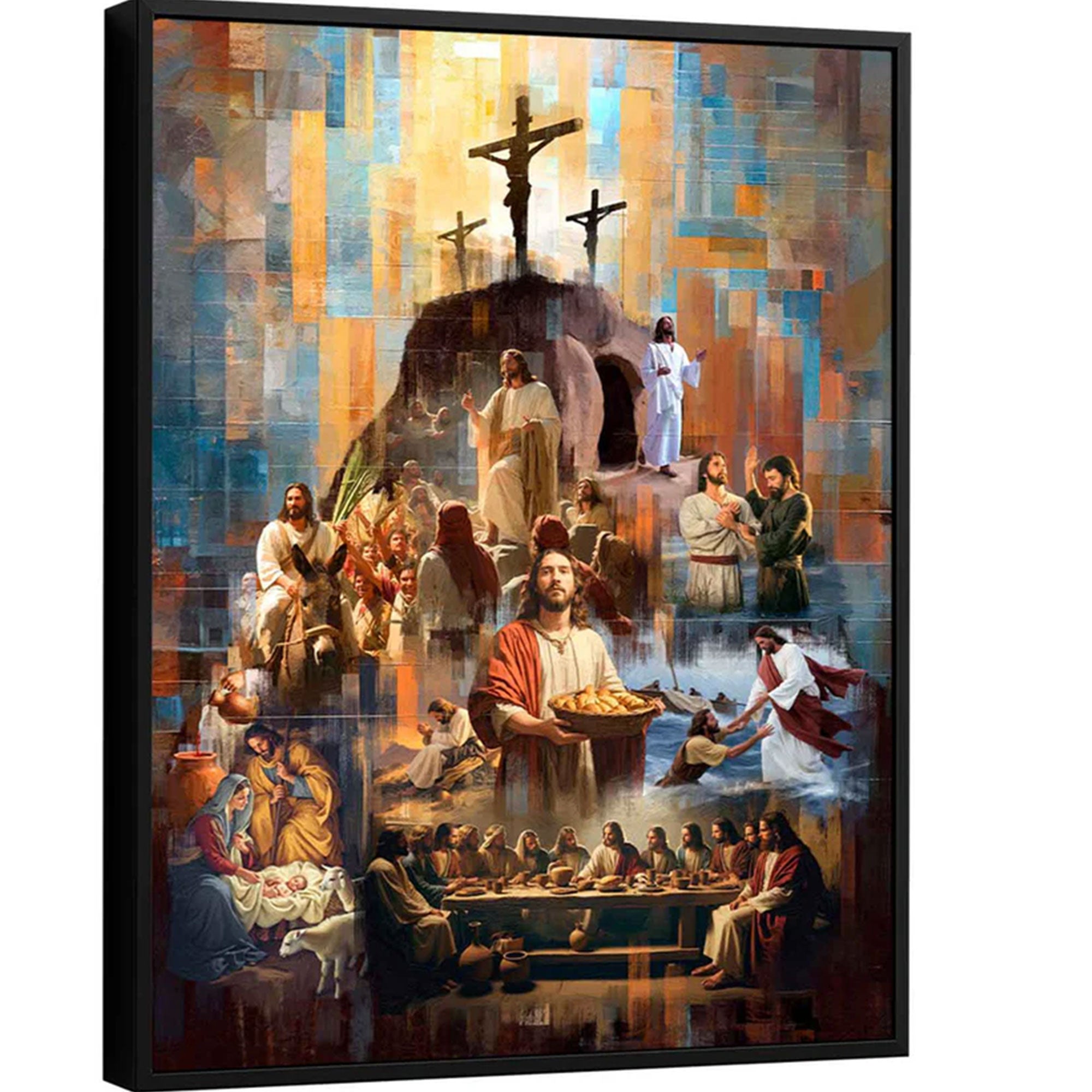 The Legacy of Christ Canvas Print, Jesus Religious Wall Art, Christian Faith Decor, Inspirational Spiritual Artwork