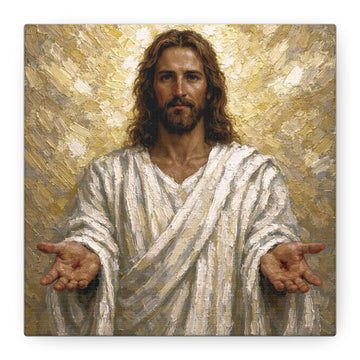 Jesus Christ Resurrection Canvas Wall Art, Christian Portrait, Religious Faith Home Decor