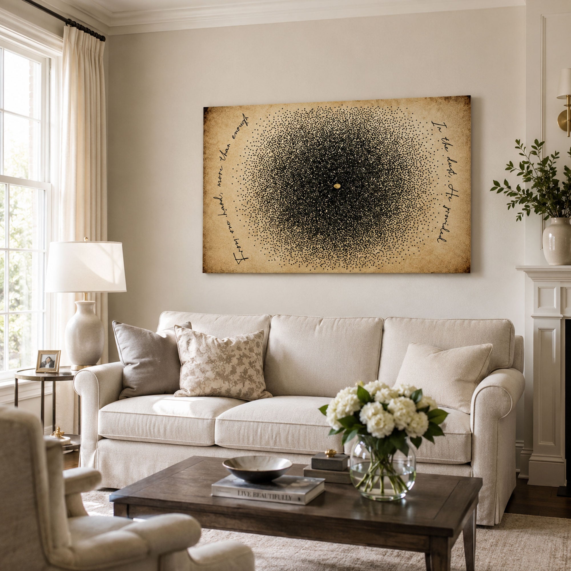 Feeding of the 5000 Jesus Canvas Print, Christian Home Decor