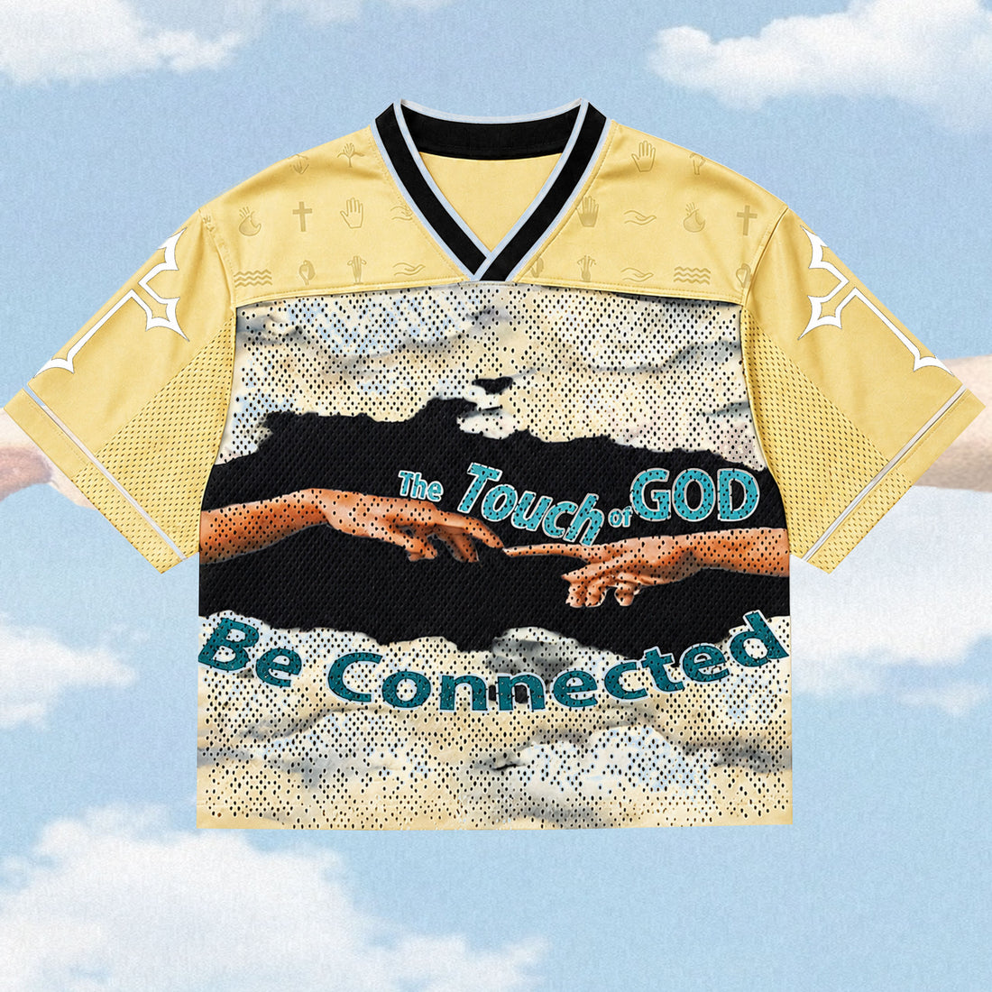 Personalized Touch of God Mesh Jersey, Custom Name and Number Christian Apparel