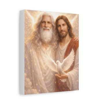 Holy Trinity Christian Wall Art, Spiritual Canvas Print, Religious Decor for Home Church