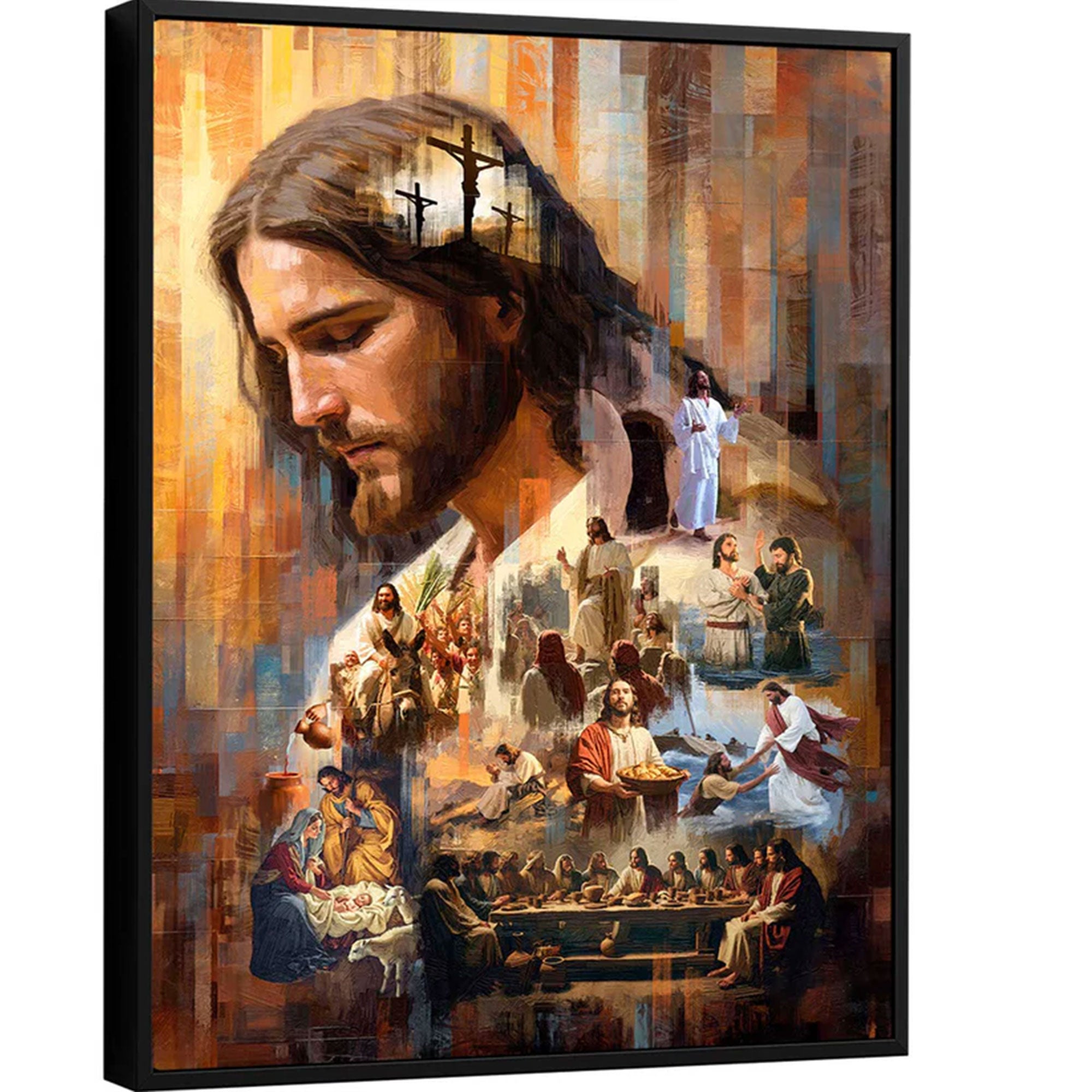 The Legacy of Christ Canvas Print, Jesus Christian Wall Art, Sacred Faith Painting, Inspirational Religious Decor