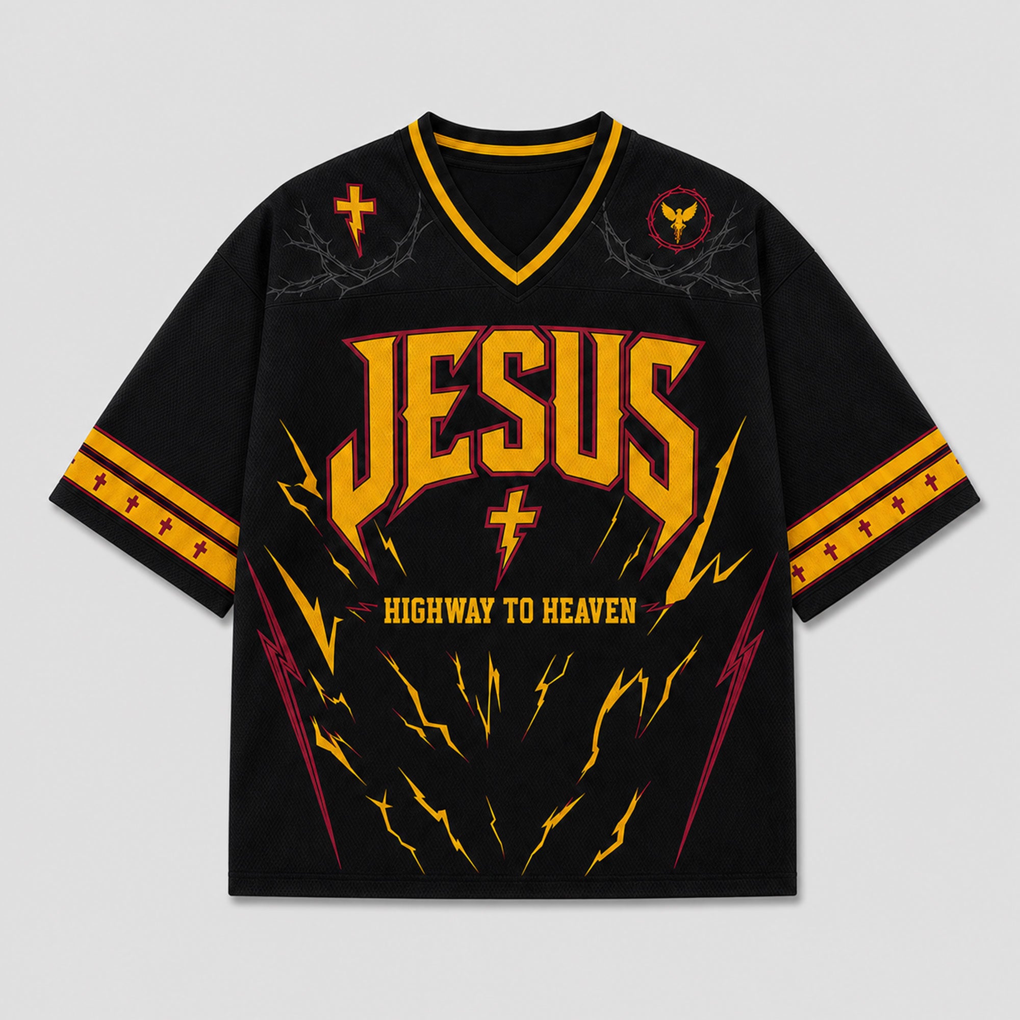 Jesus Highway to Heaven Mesh Jersey, John 14:6 Christian Apparel