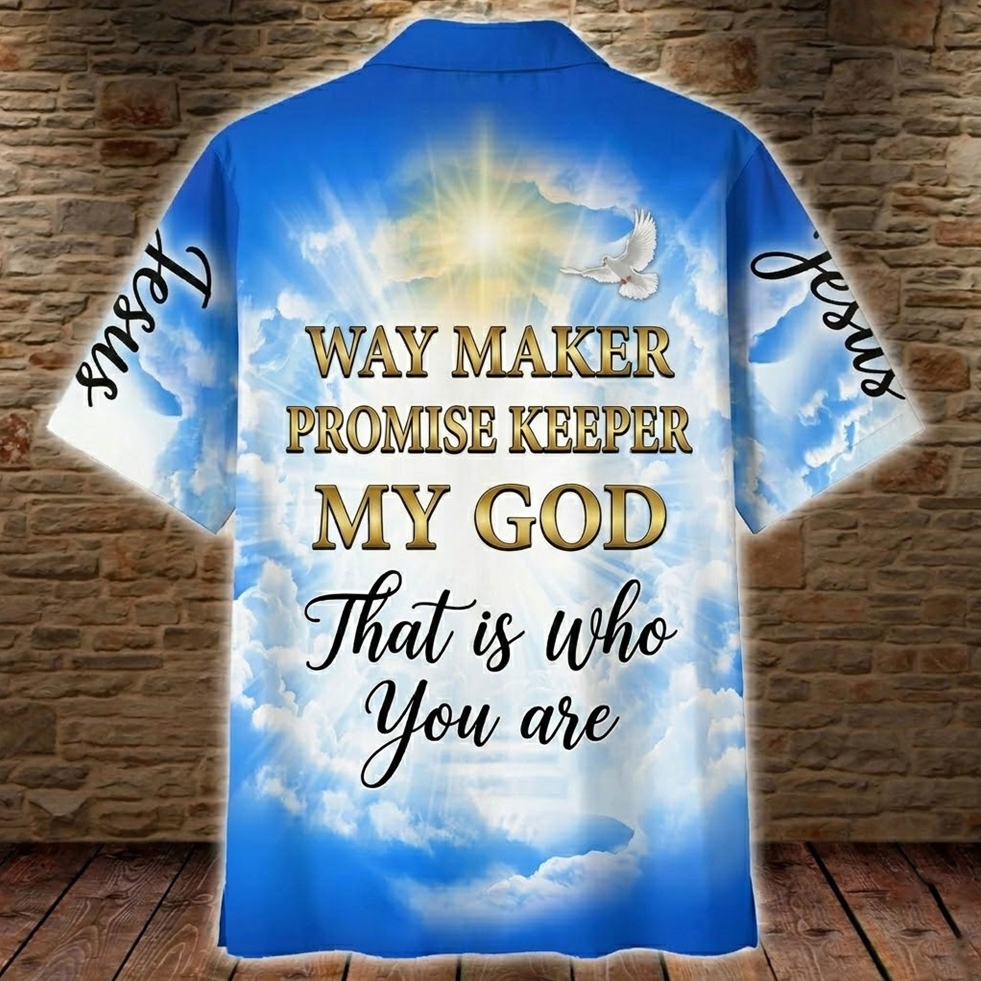 Way Maker Promise Keeper My God Hawaiian Shirt, Christian Faith Aloha Shirt, Jesus Religious Gift