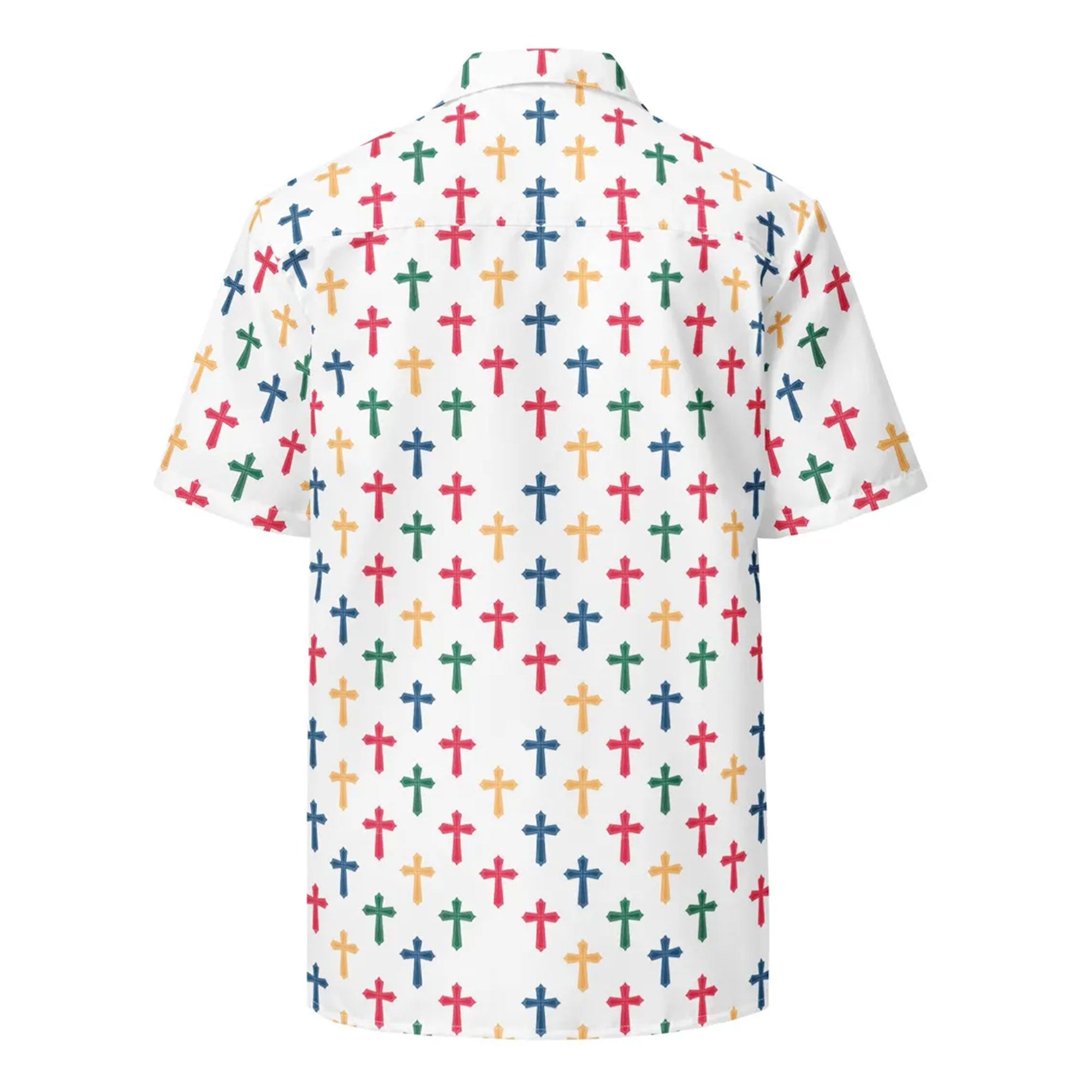 Jesus Cross Hawaiian Shirt, Christian Faith All Over Print Aloha Shirt, Religious Summer Shirt