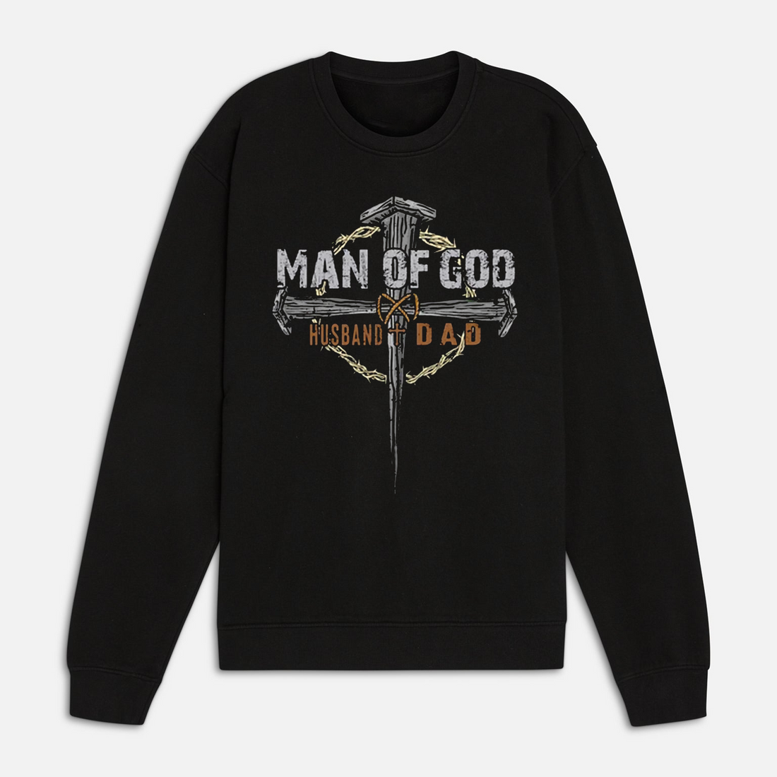 Man of God Dad Shirt, Christian Husband Father Tee, USA Flag Faith Gift, Father’s Day Gift