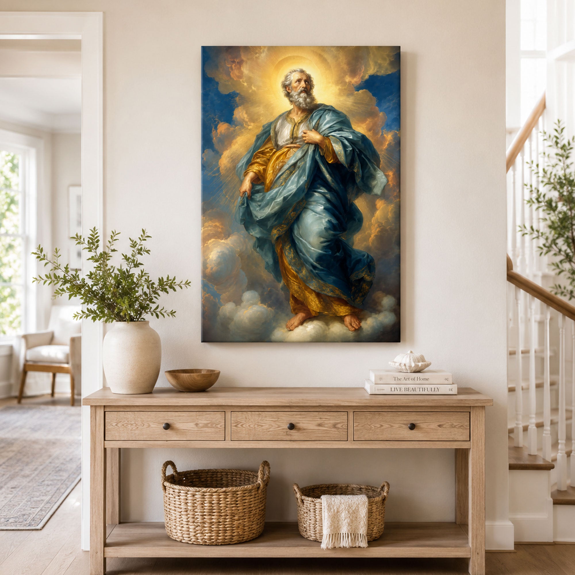 Saint Paul the Apostle Canvas Print, Christian Saint Wall Art, Catholic Faith Home Decor Gift