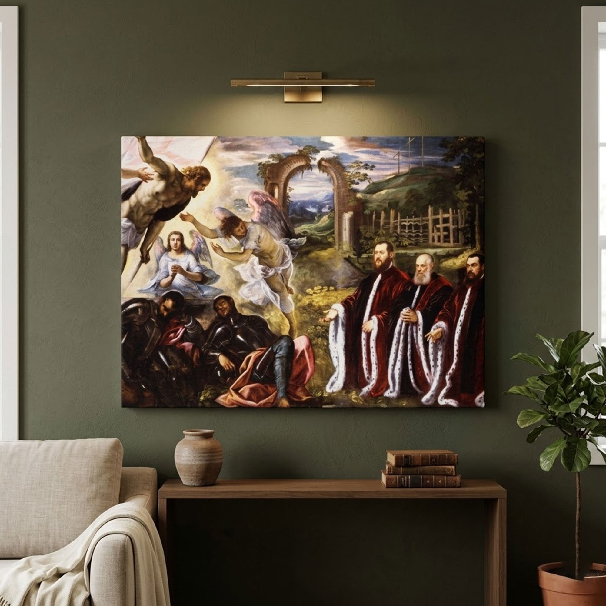 The Risen Christ Canvas Print, Tintoretto Wall Art, Resurrection of Jesus Painting, Venetian Renaissance Religious Art, Christian Faith Decor, Inspirational Gift