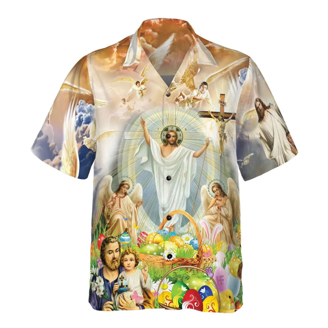 Easter Aloha Shirt Jesus Resurrection, Christian Faith Hawaiian Shirt, Summer Vacation Shirt