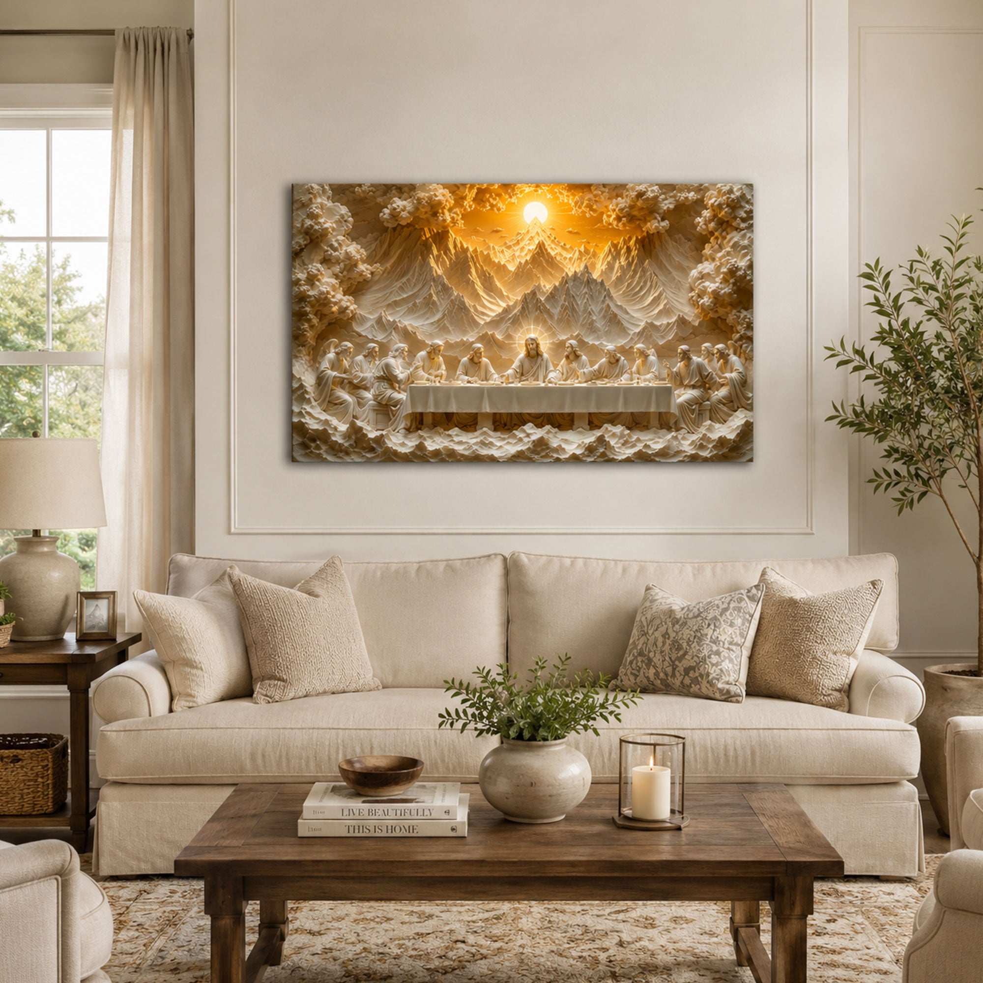 The Last Supper Canvas Print, Christian Home Decor