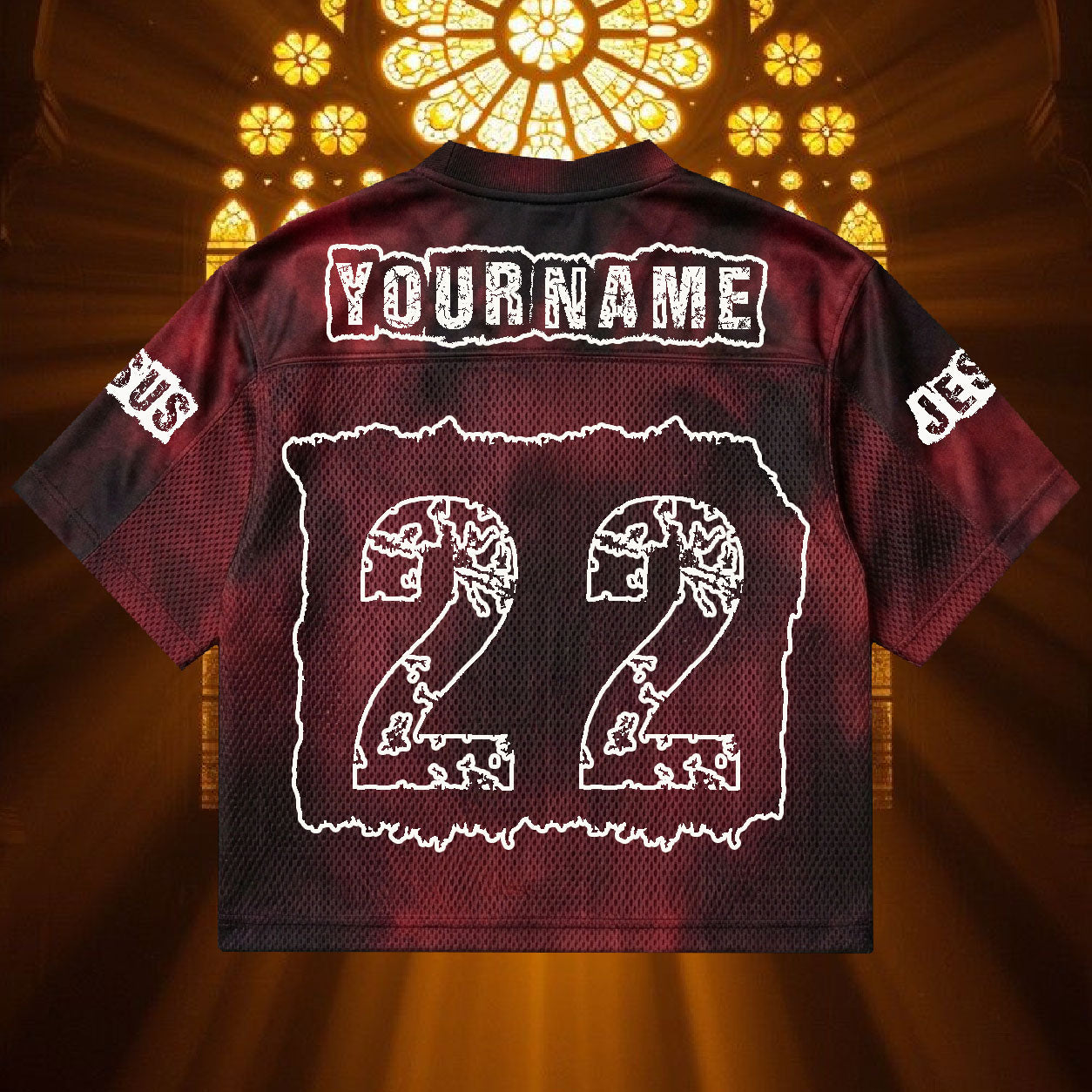 Personalized I Belong to Jesus Mesh Jersey, Custom Name and Number Christian Apparel