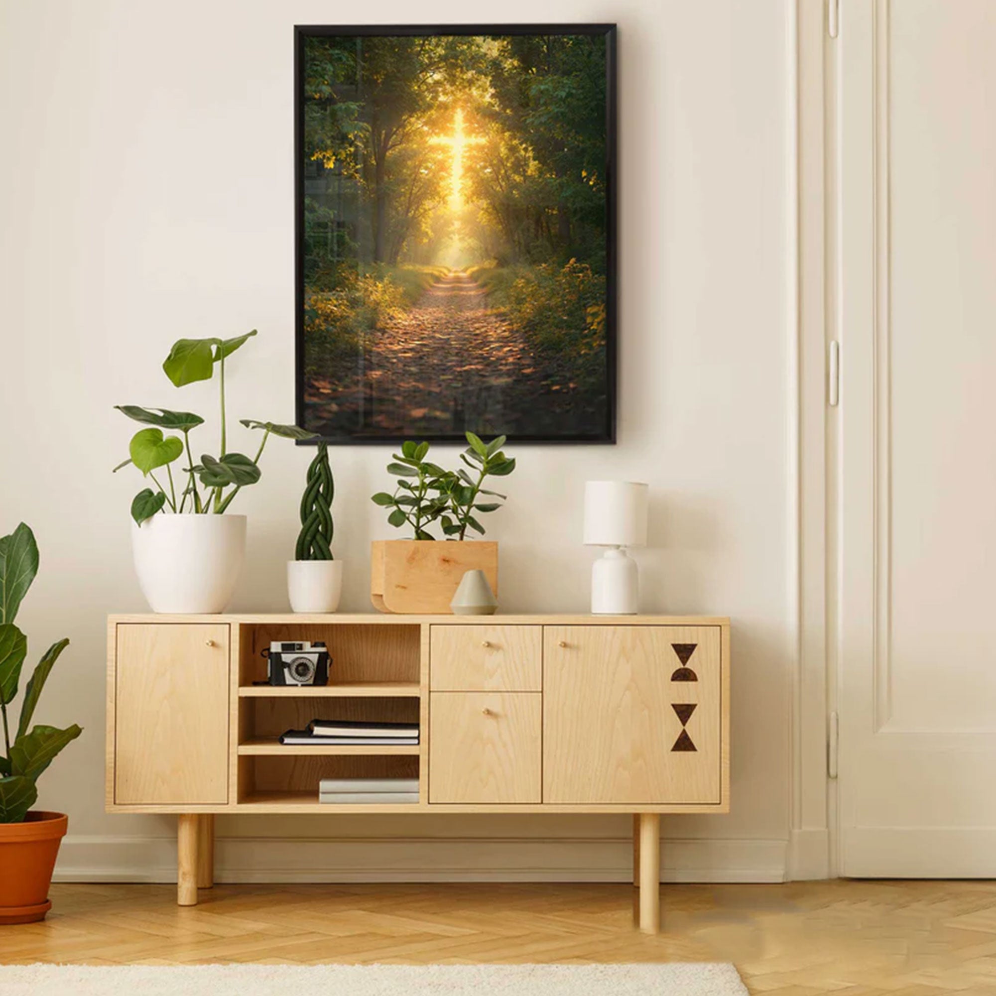 Path of Faith Canvas Print, Spiritual Landscape Wall Art, Christian Journey Decor, Inspirational Faith Artwork