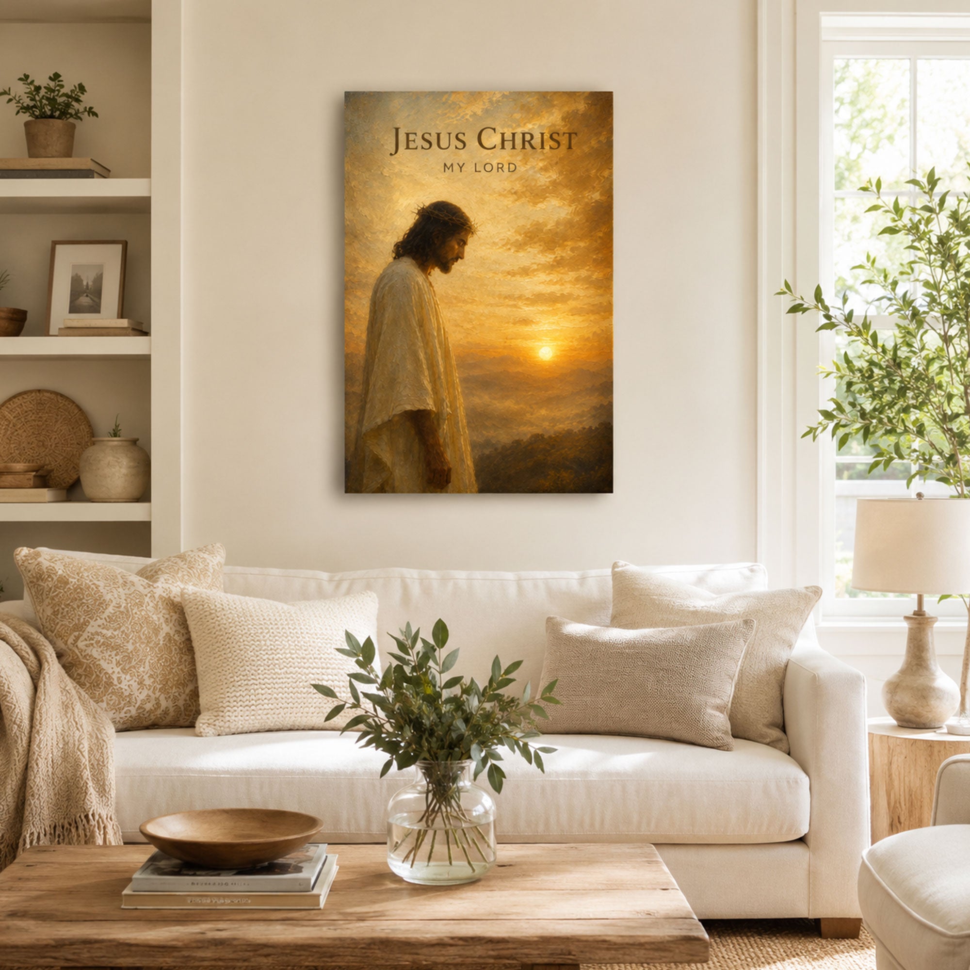 Jesus Christ My Lord Canvas Print, Christian Home Decor