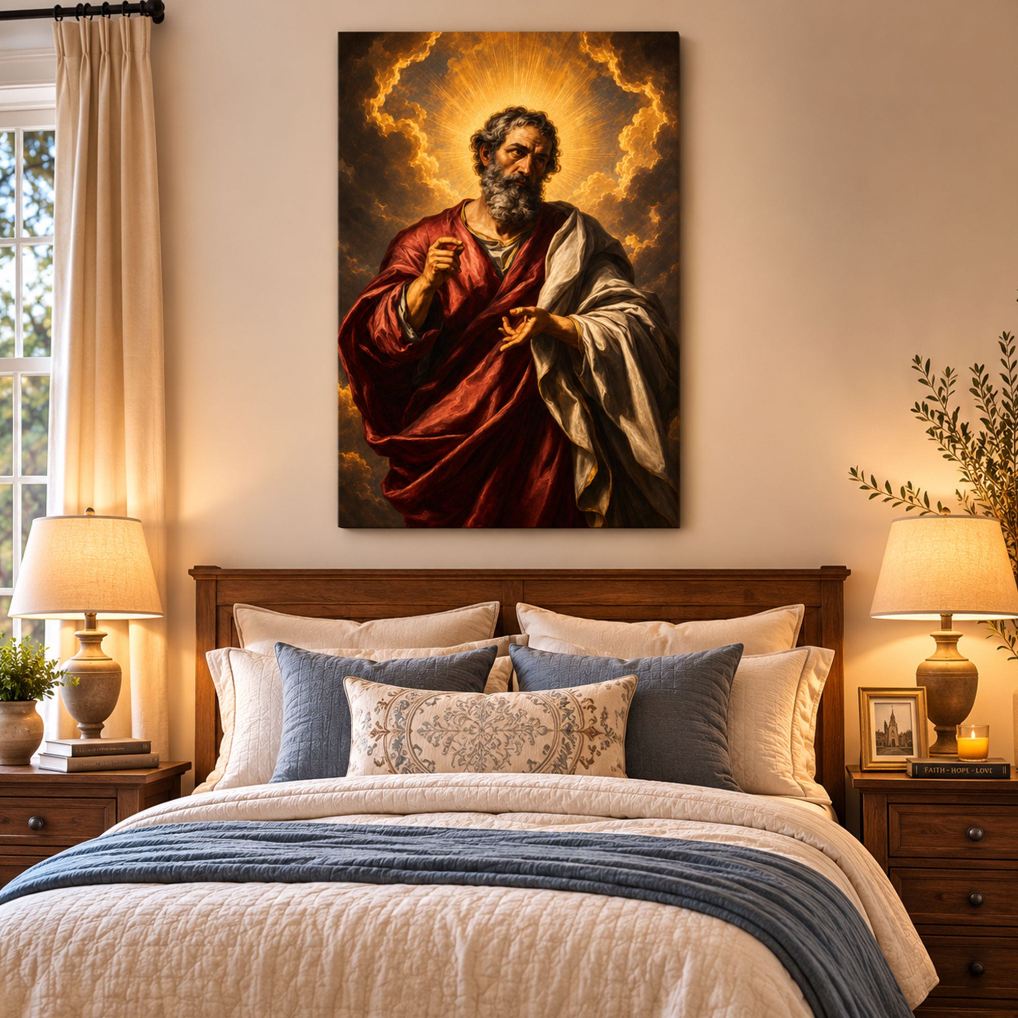 Saint Bartholomew the Apostle Canvas Print, Classical Catholic Wall Art