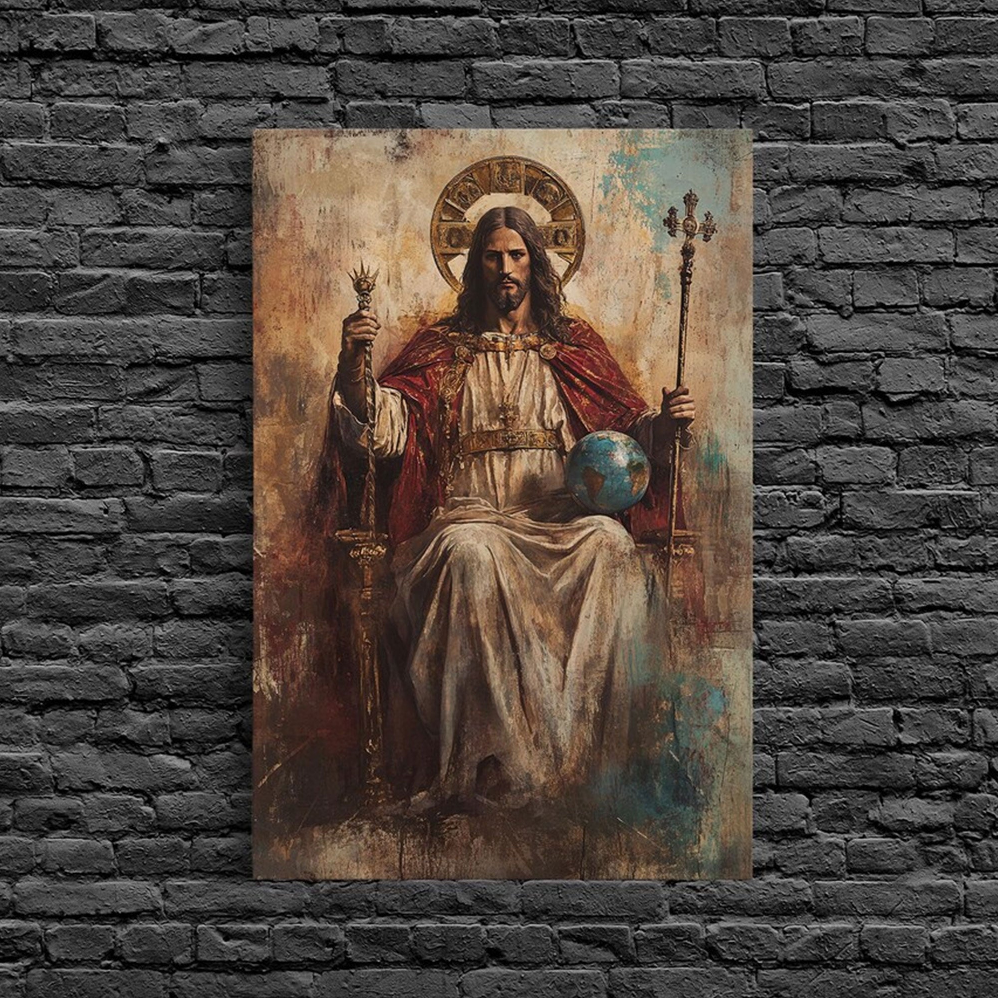 esus Carrying Cross Canvas Print, Christian Wall Art, Catholic Religious Home Decor Gift