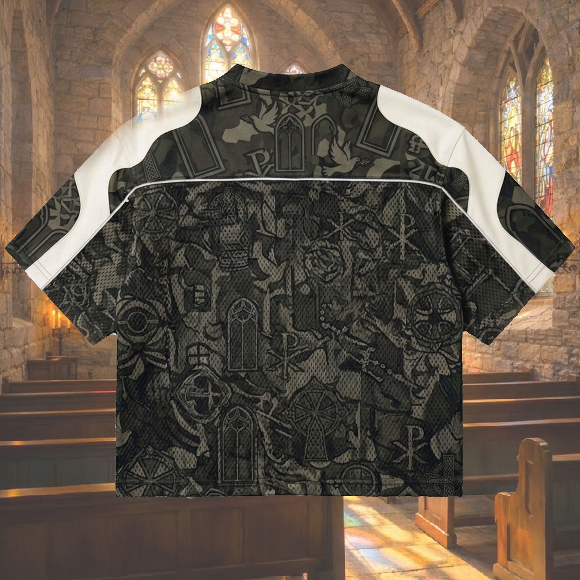 Jesus My King My Shield Mesh Jersey, Christian Faith Apparel