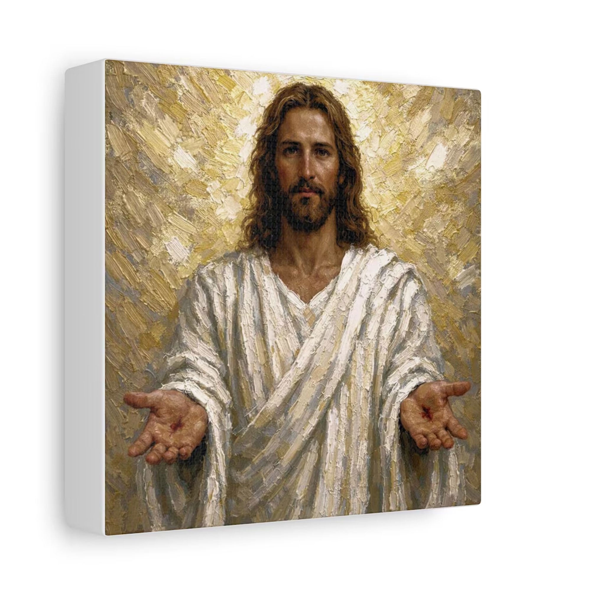 Jesus Christ Resurrection Canvas Wall Art, Christian Portrait, Religious Faith Home Decor