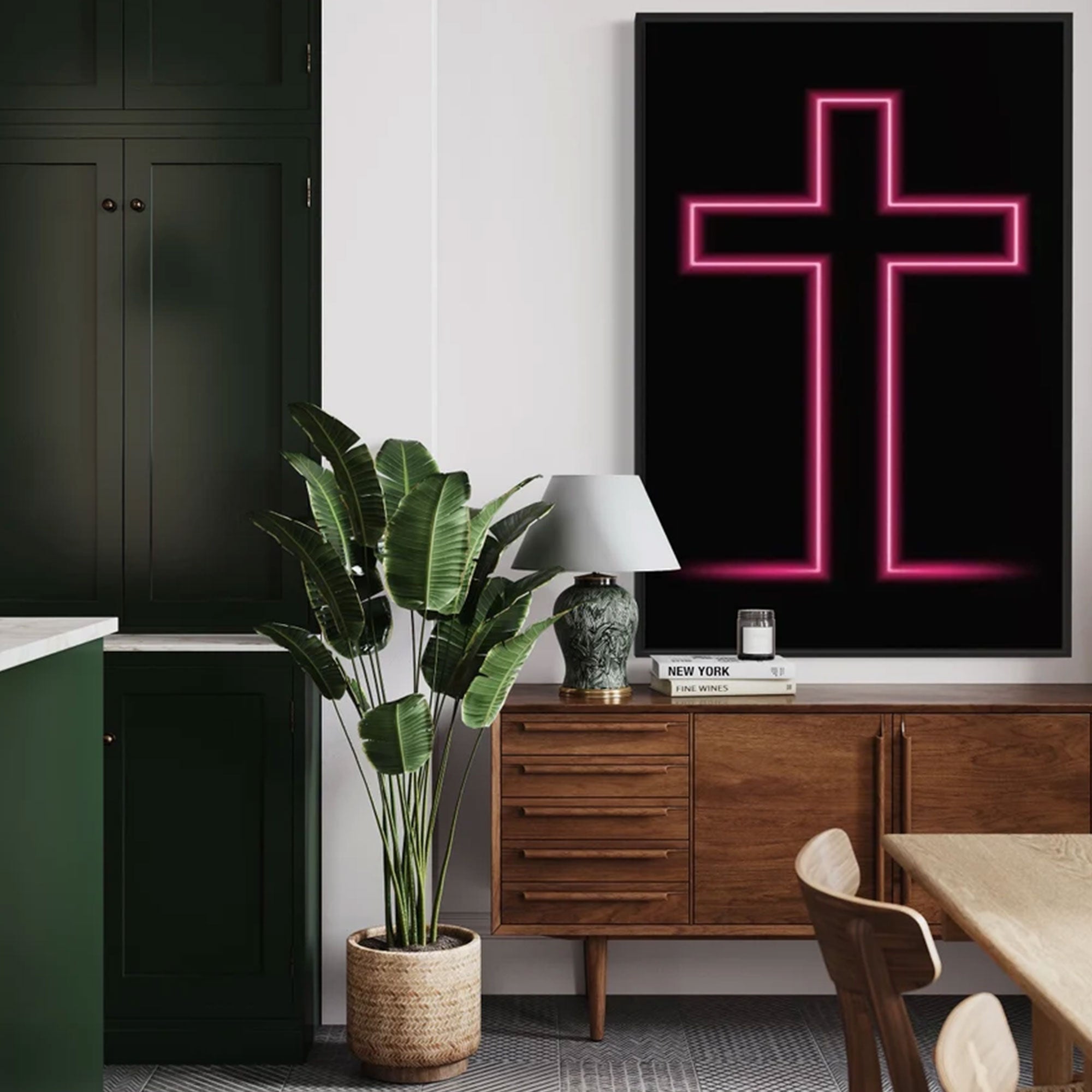 God Is Good Bible Verse Canvas Print, Trendy Christian Wall Art, Jesus Faith Decor, Inspirational Scripture Artwork