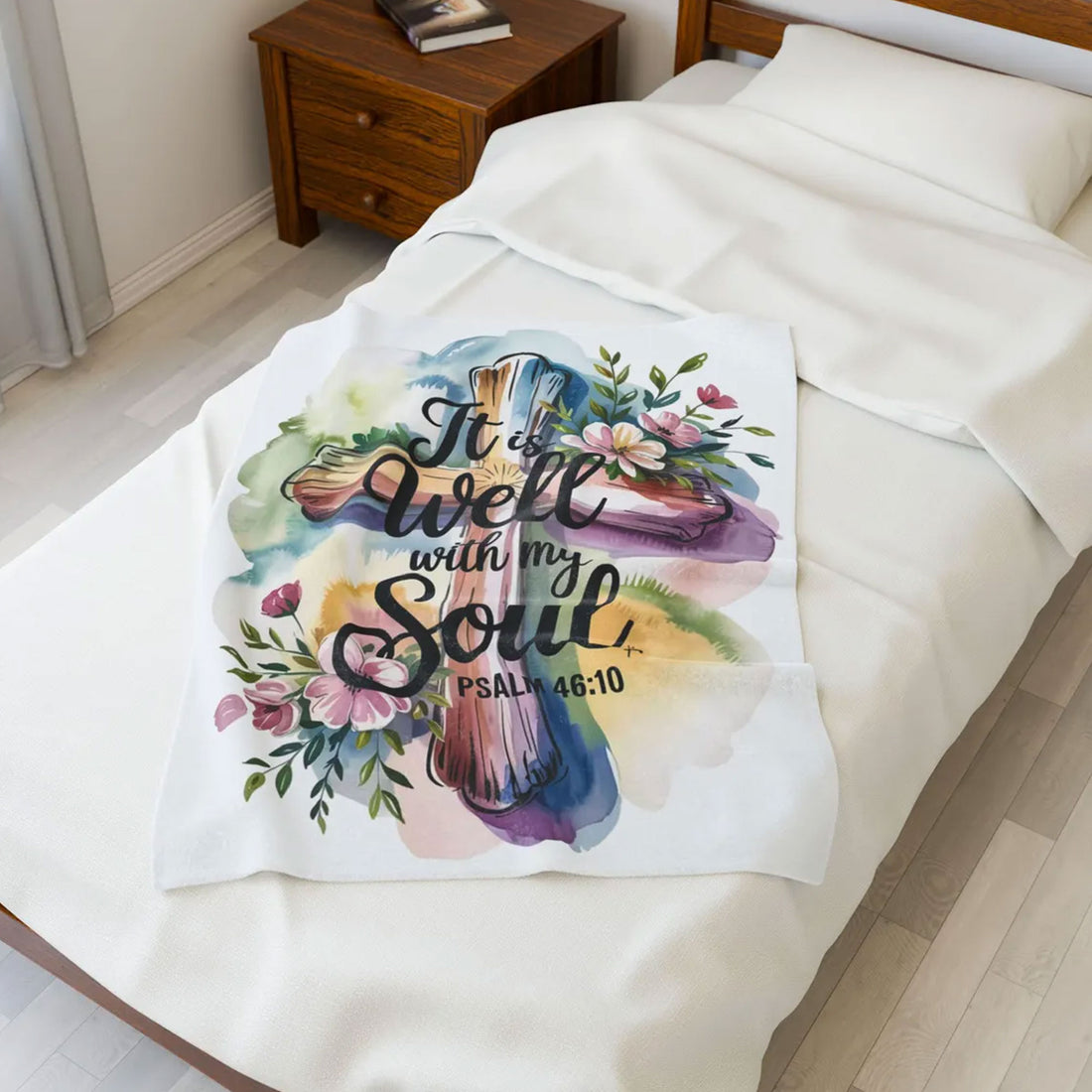 Personalized Christian Fleece Blanket for Mom, Child of God Faith Throw, Custom Name Gift Idea, Prayer Blanket, Family Gift