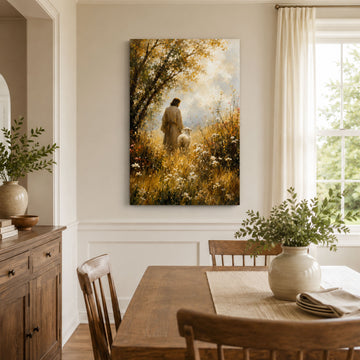 I Know My Sheep Jesus Canvas Print, Christian Home Decor
