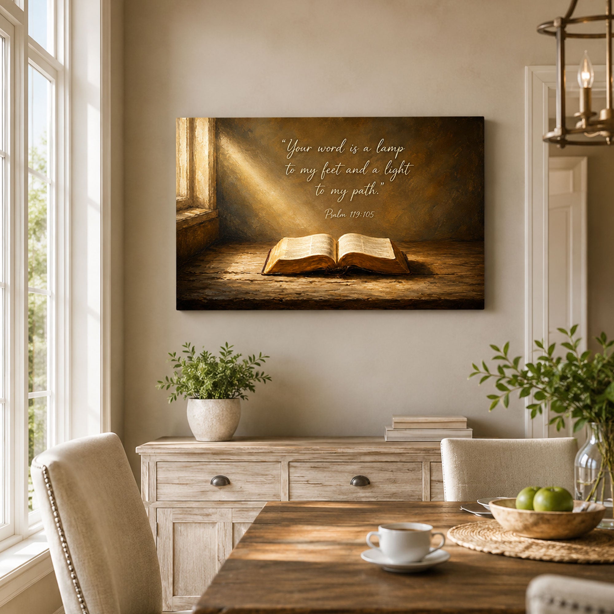 Personalized Bible Verse Canvas Print, Christian Home Decor