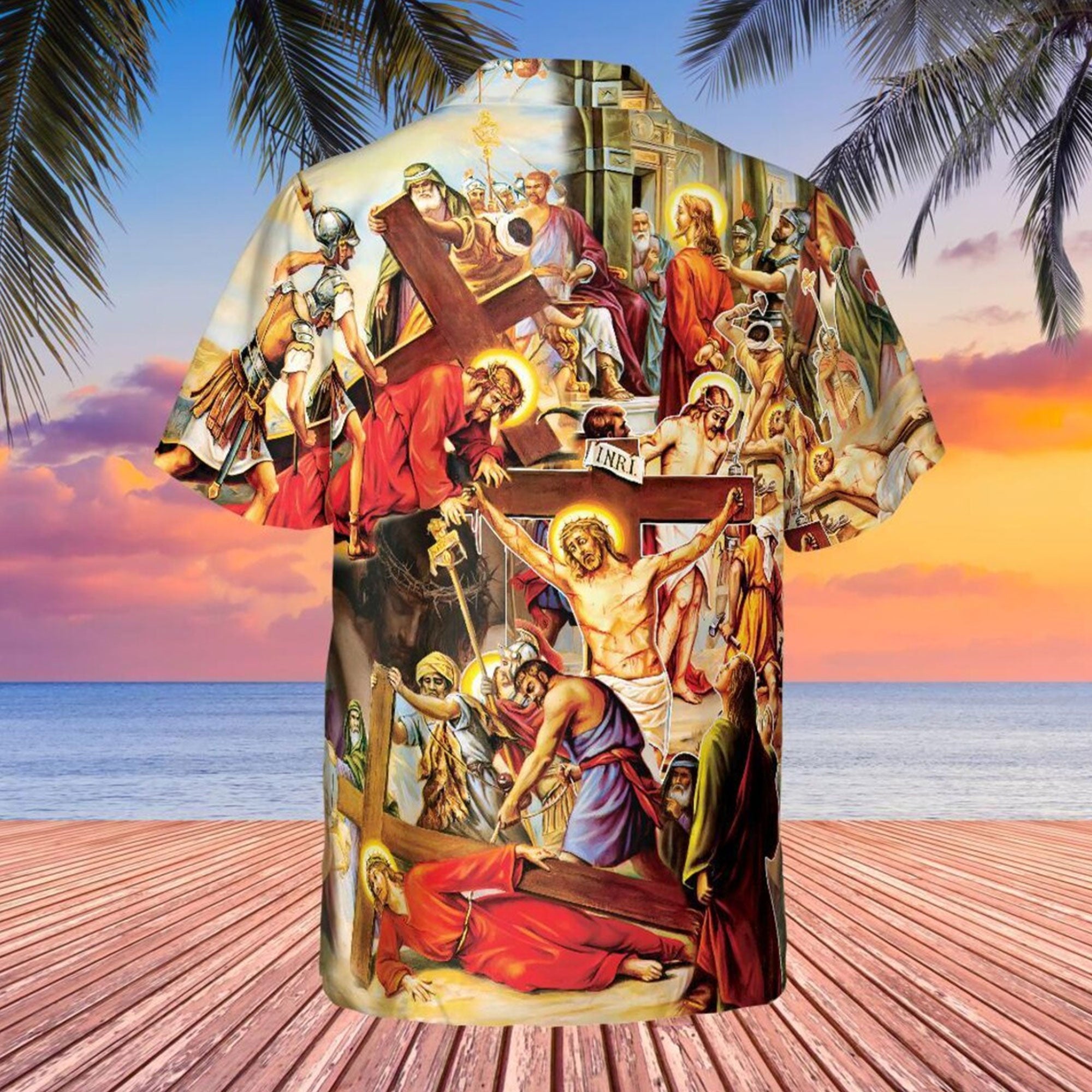 Hope in Jesus Hawaiian Shirt, Christian Faith Aloha Shirt, Religious Summer Shirt