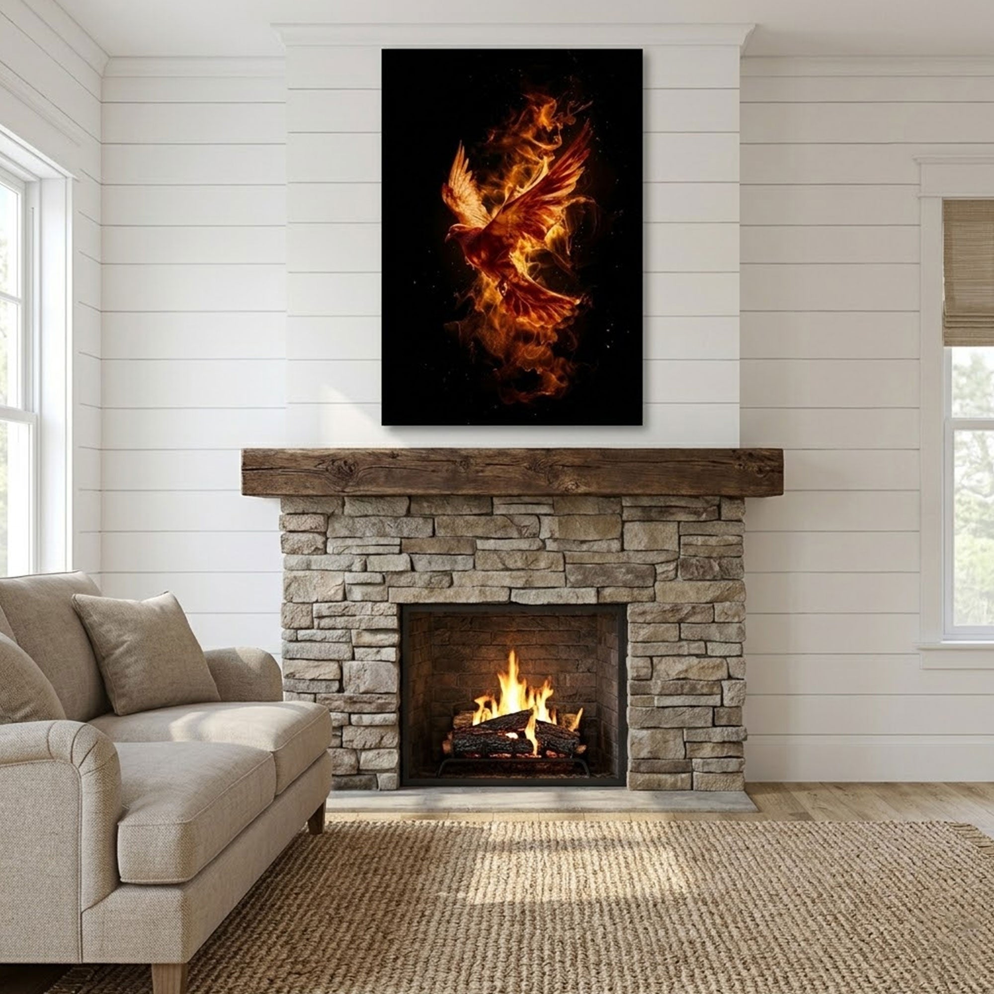 Holy Spirit Dove Pentecost Watercolor Canvas Print, Christian Wall Art, Inspirational Faith Home Decor