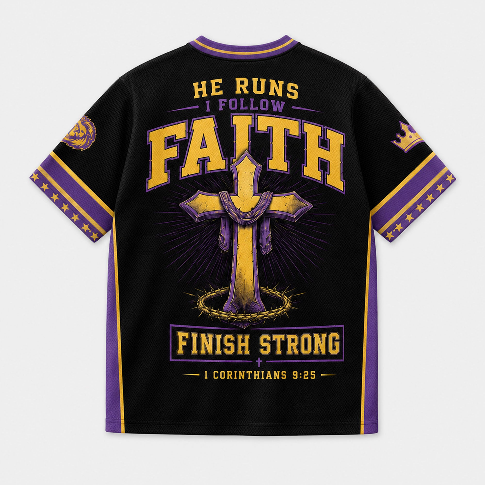1. Crown Chasers Mesh Jersey, 1 Corinthians 9:25 Christian Basketball Apparel