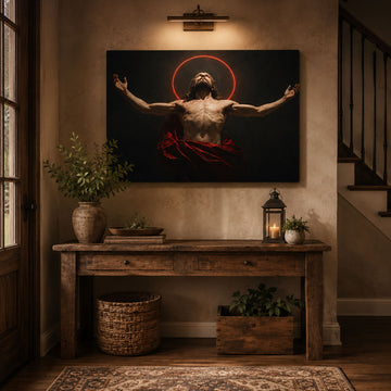 Jesus Christ the King Canvas Print, Christian Wall Decor, Religious Gift for Home