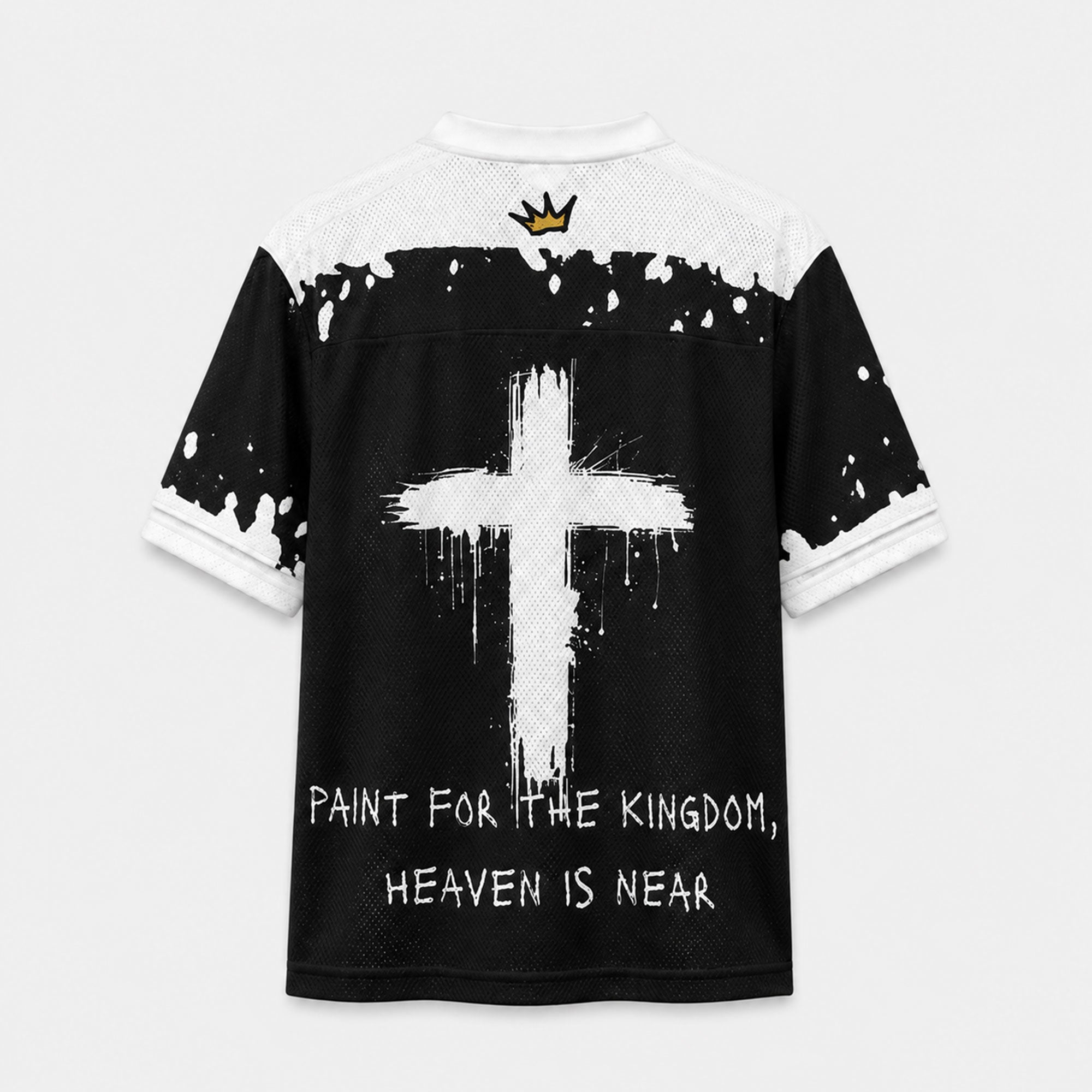 King Jesus Cross Mesh Jersey, Paint for the Kingdom Christian Apparel