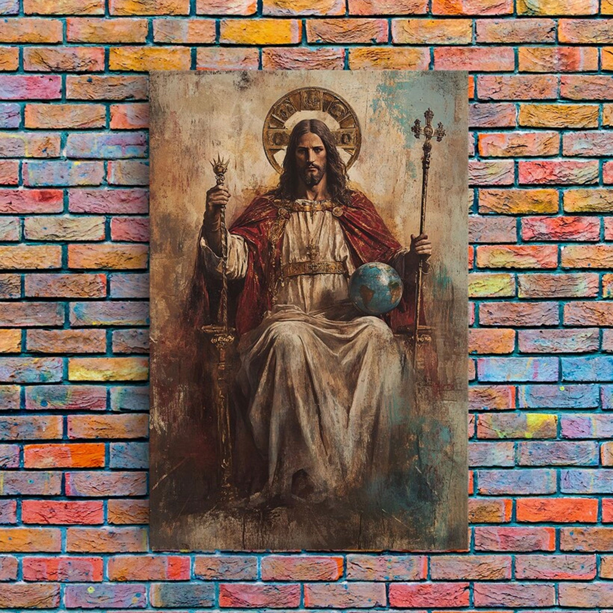esus Carrying Cross Canvas Print, Christian Wall Art, Catholic Religious Home Decor Gift