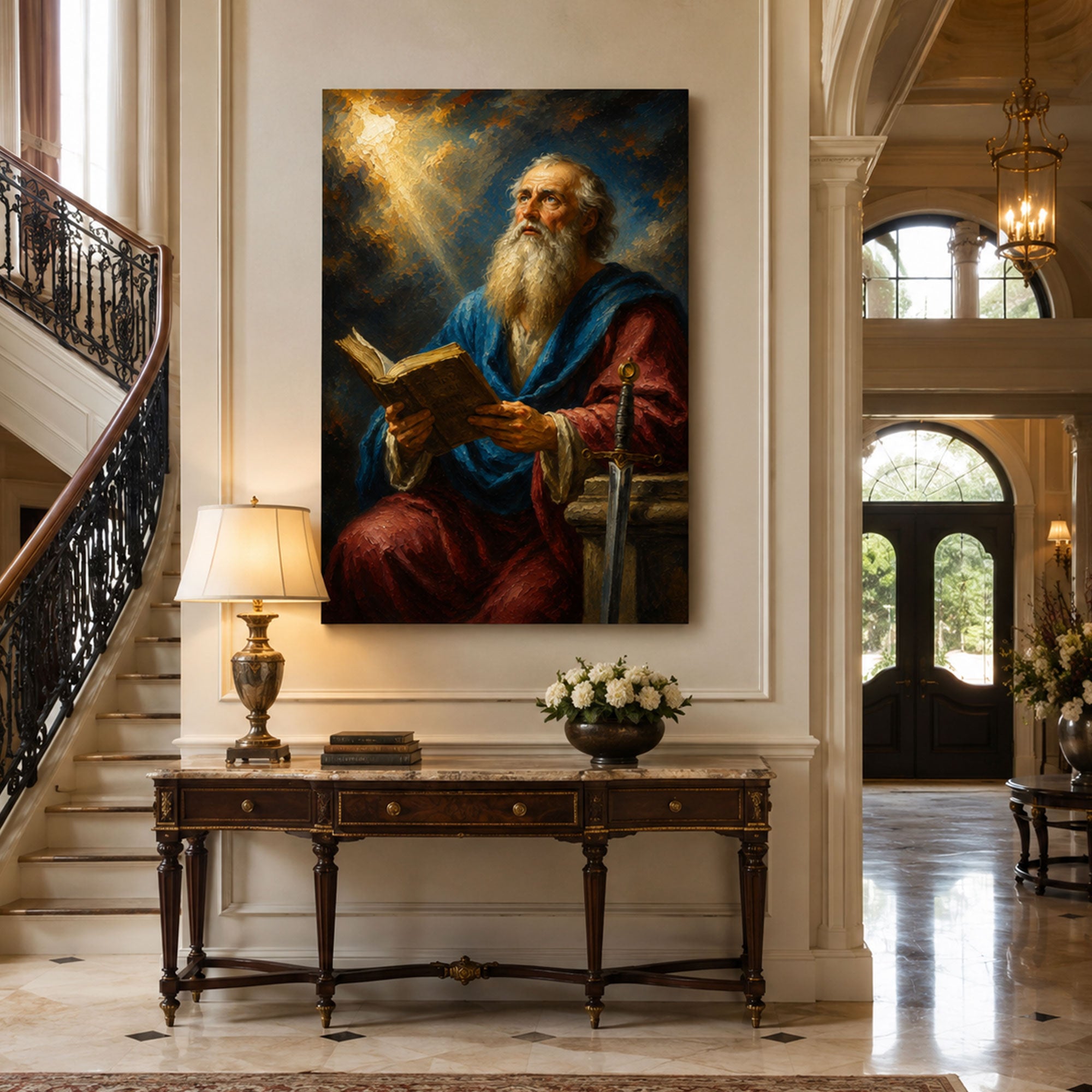 Saint Paul Apostle Canvas Print, Catholic Apostle Wall Art, Faith Home Decor Gift