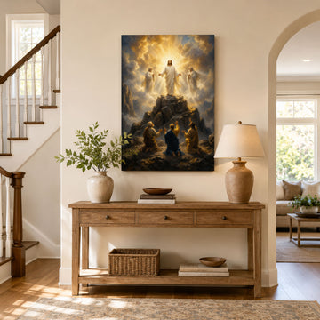 Transfiguration of Jesus Canvas Print, Christian Home Decor