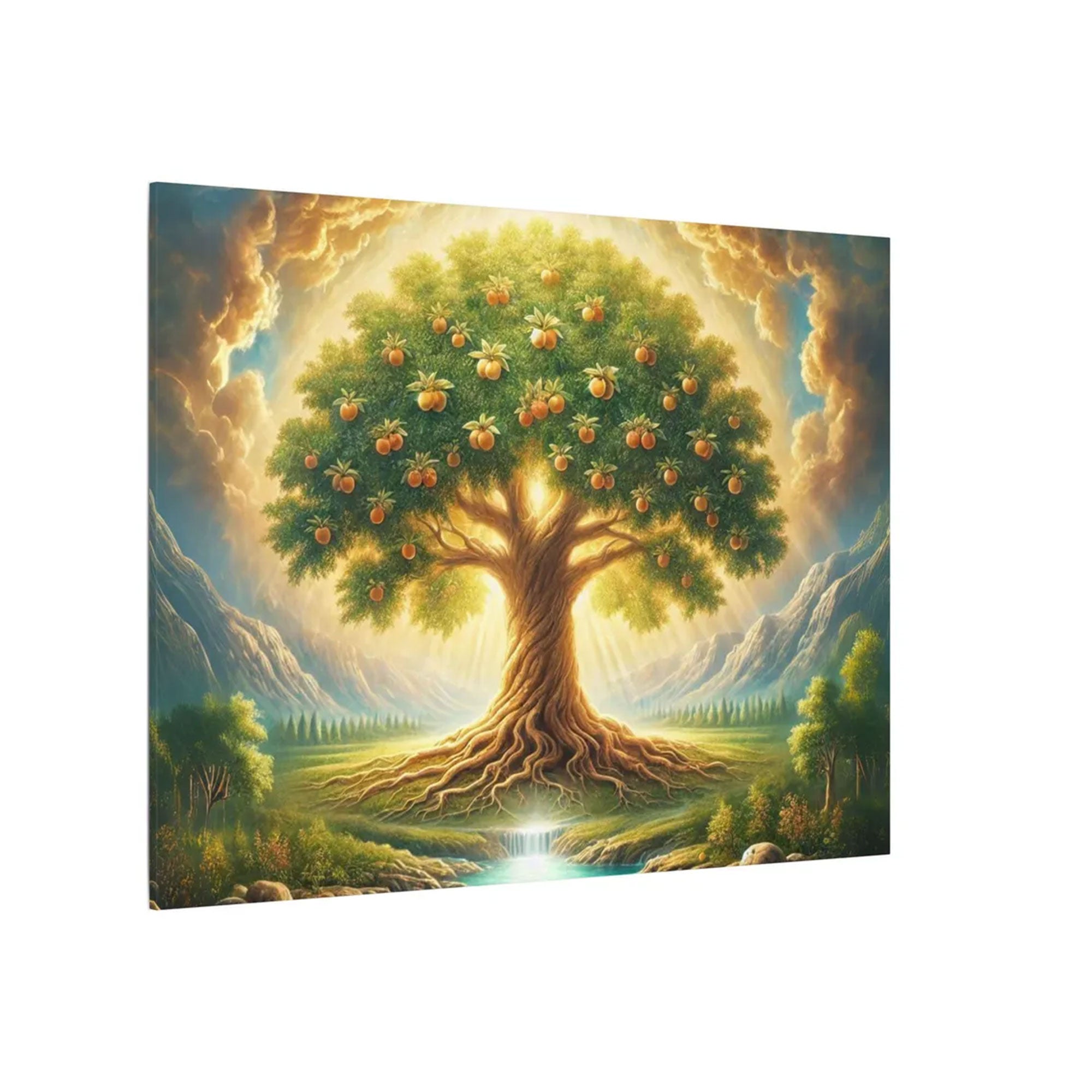 Tree of Life Canvas Wall Art, Biblical Christian Decor, Spiritual Faith Home Decoration