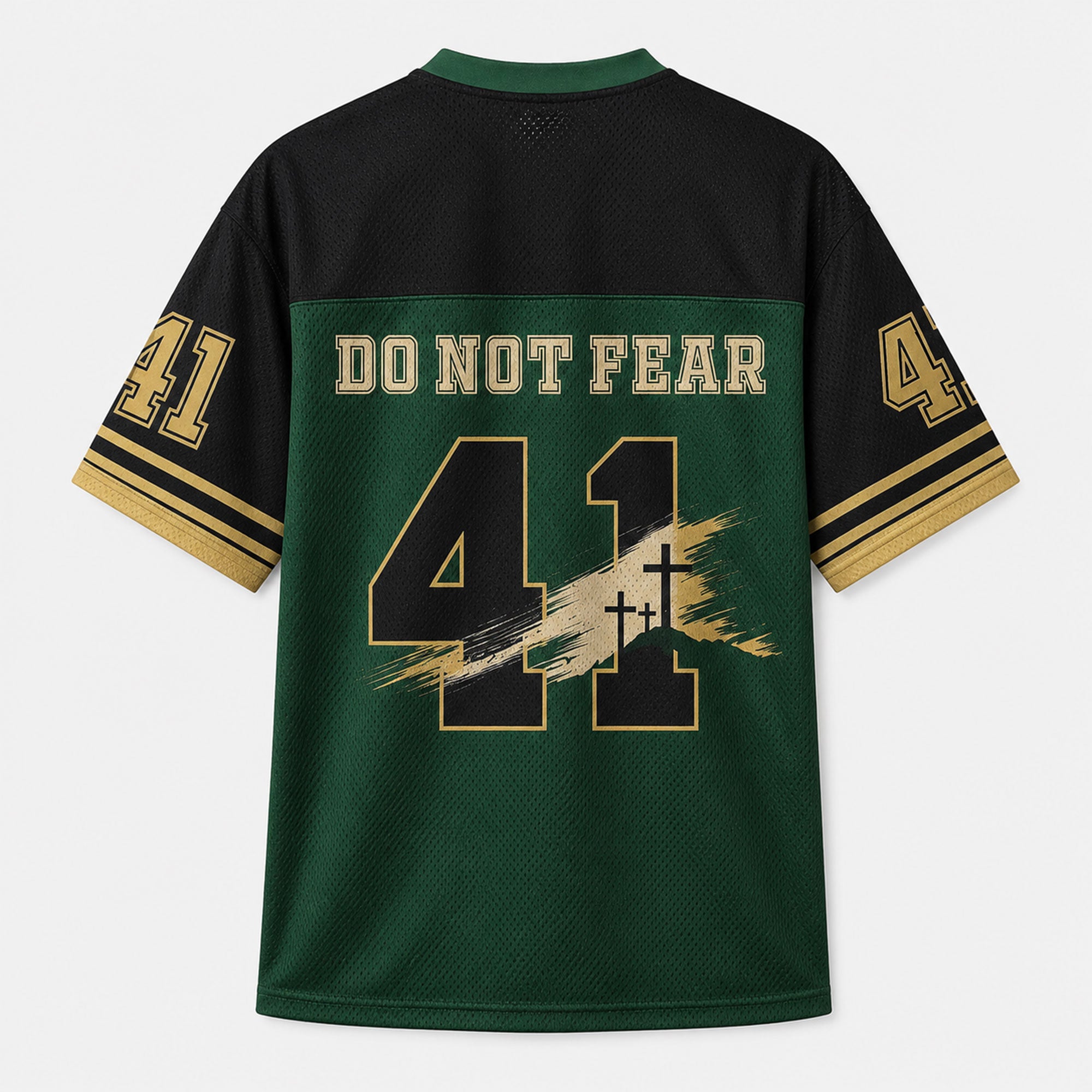 Jesus My Savior No. 41 Mesh Jersey, Isaiah 41:10 Christian Apparel