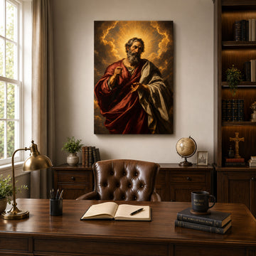 Saint Bartholomew the Apostle Canvas Print, Classical Catholic Wall Art