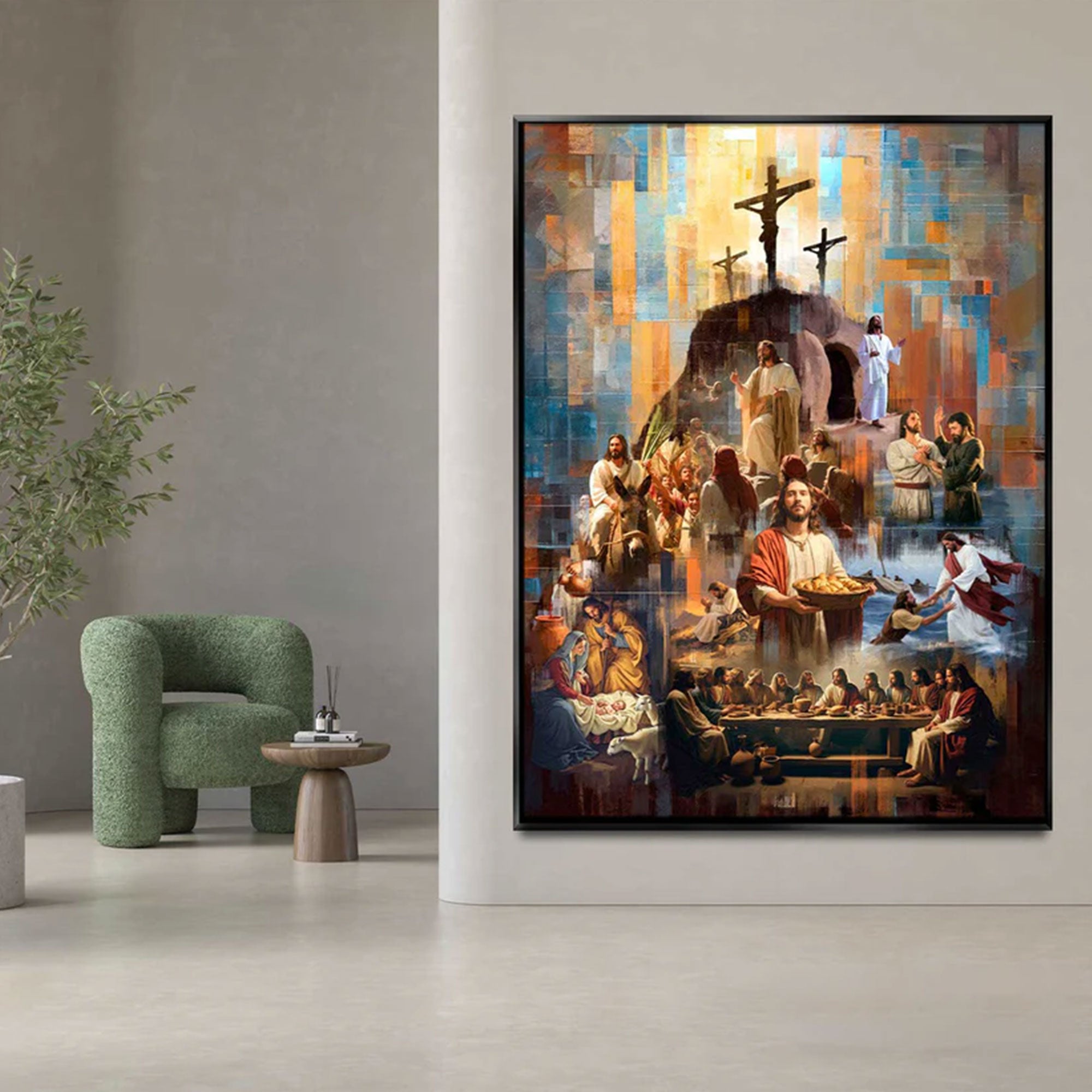 The Legacy of Christ Canvas Print, Jesus Religious Wall Art, Christian Faith Decor, Inspirational Spiritual Artwork