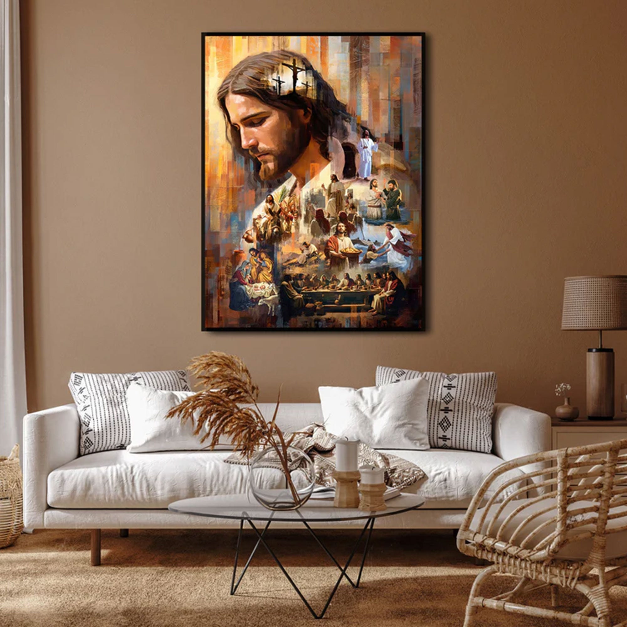 The Legacy of Christ Canvas Print, Jesus Christian Wall Art, Sacred Faith Painting, Inspirational Religious Decor