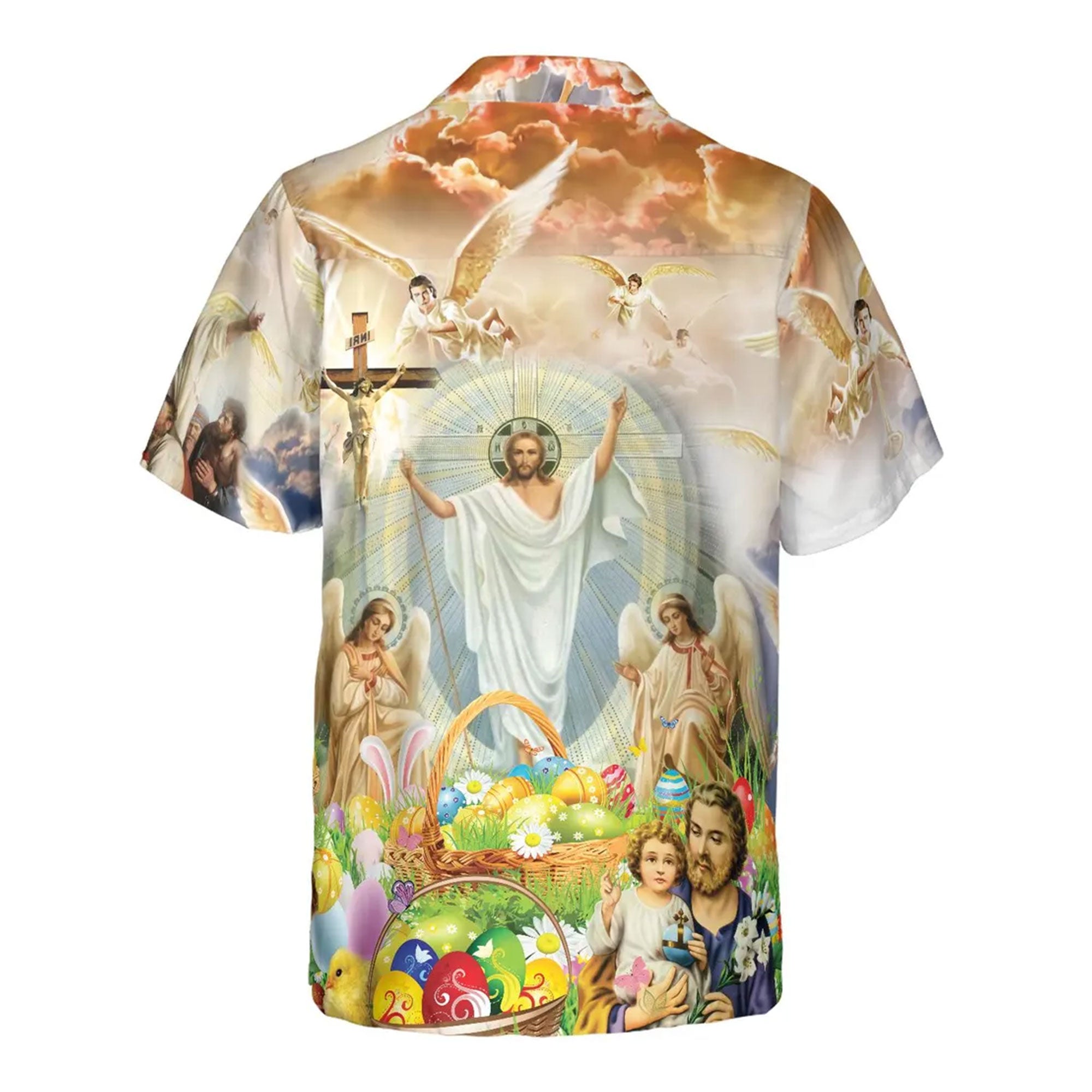 Easter Aloha Shirt Jesus Resurrection, Christian Faith Hawaiian Shirt, Summer Vacation Shirt