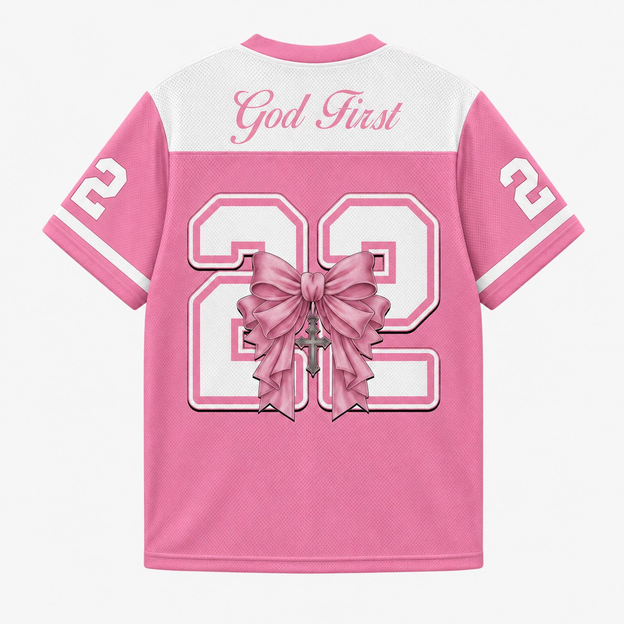 Love the Lord 22 Mesh Jersey, Matthew 22:37-39 Christian Apparel
