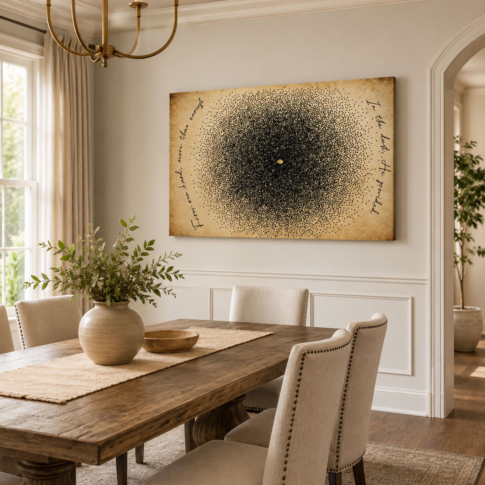 Feeding of the 5000 Jesus Canvas Print, Christian Home Decor
